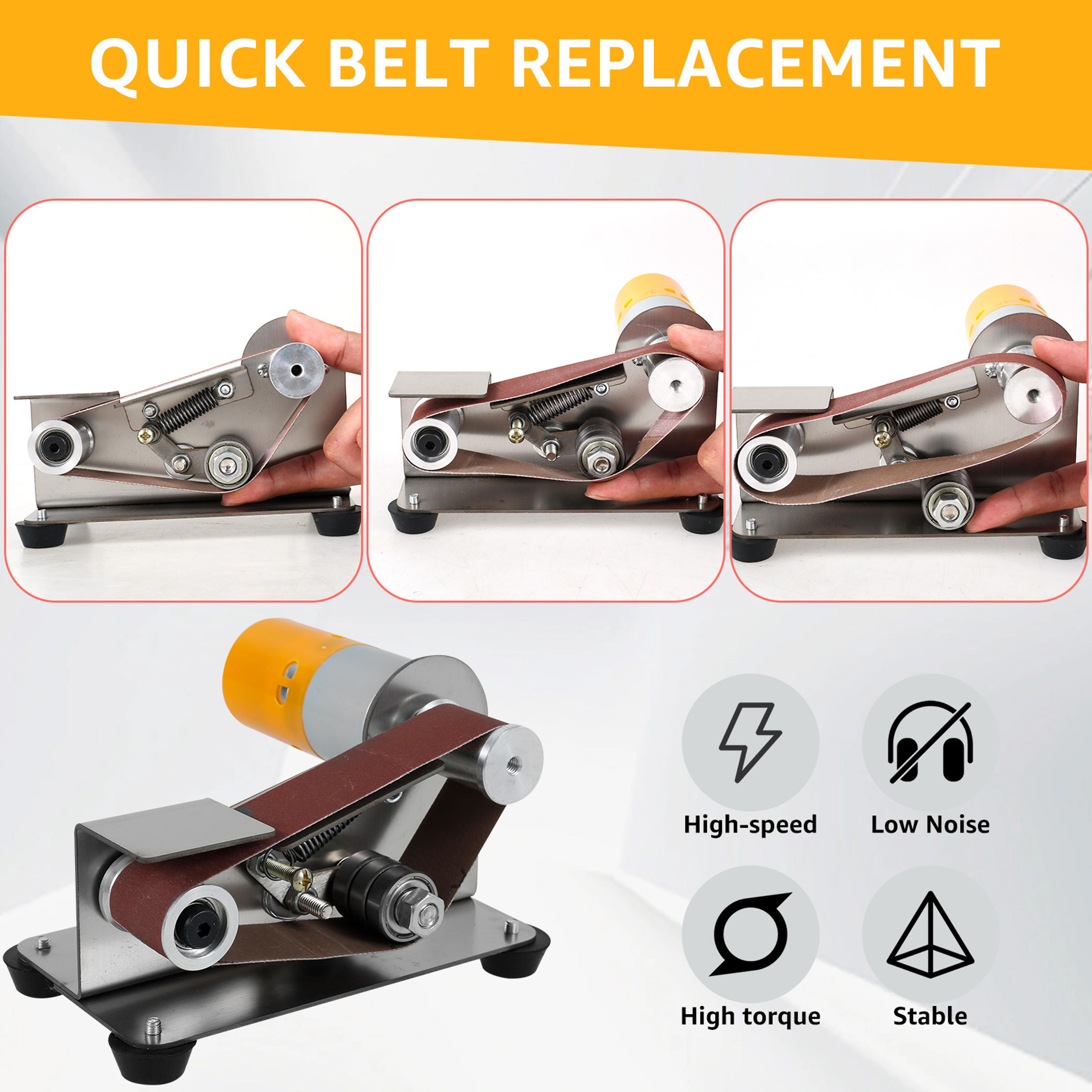 Electric Belt Sander DIY Polishing Grinding Machine Cutter Edges Sharpener US Plug Multifunction Po 3