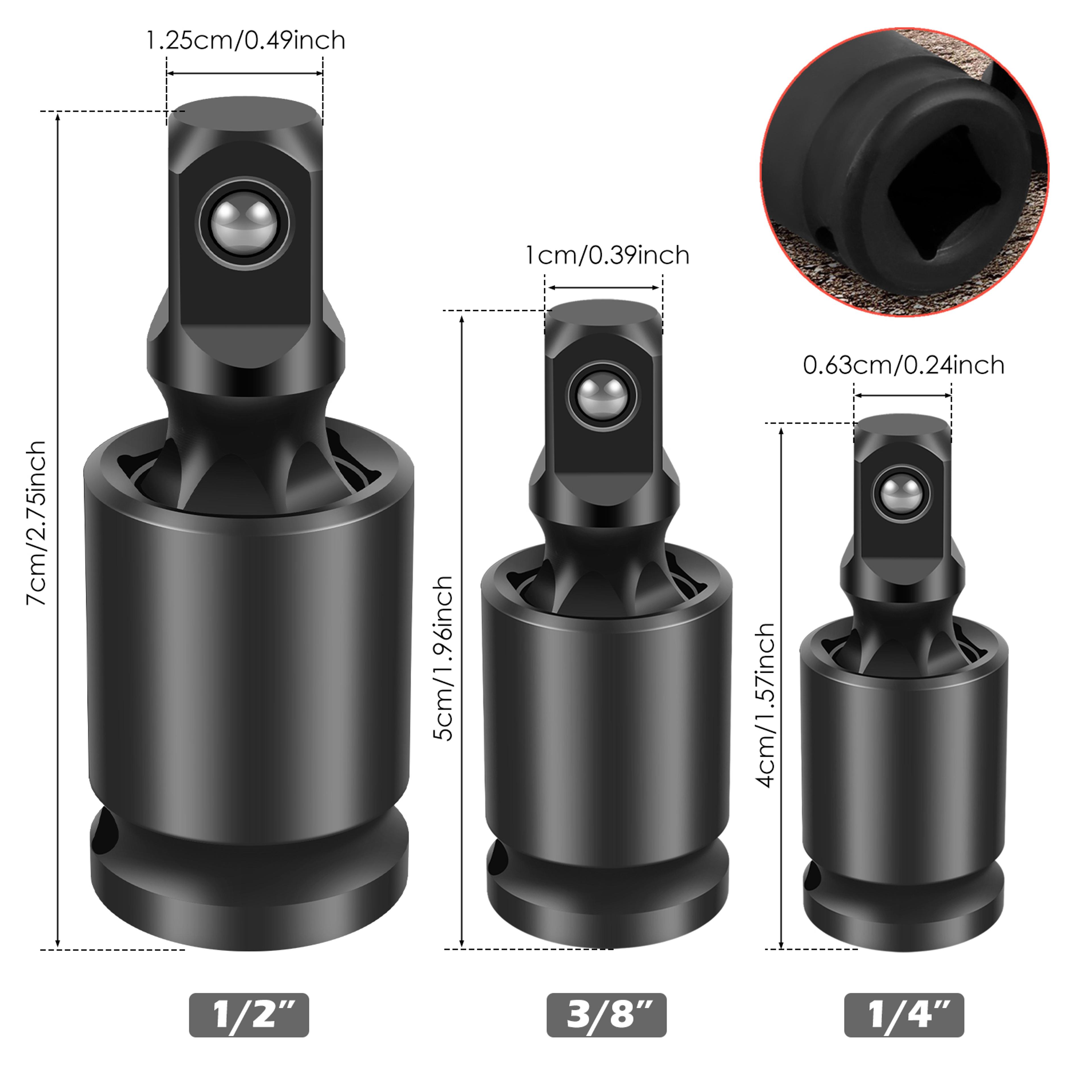 Degree Impact Universal Joint Swivel Socket Set Electric Wrench Swivel Socket Adaptor For Professio 5