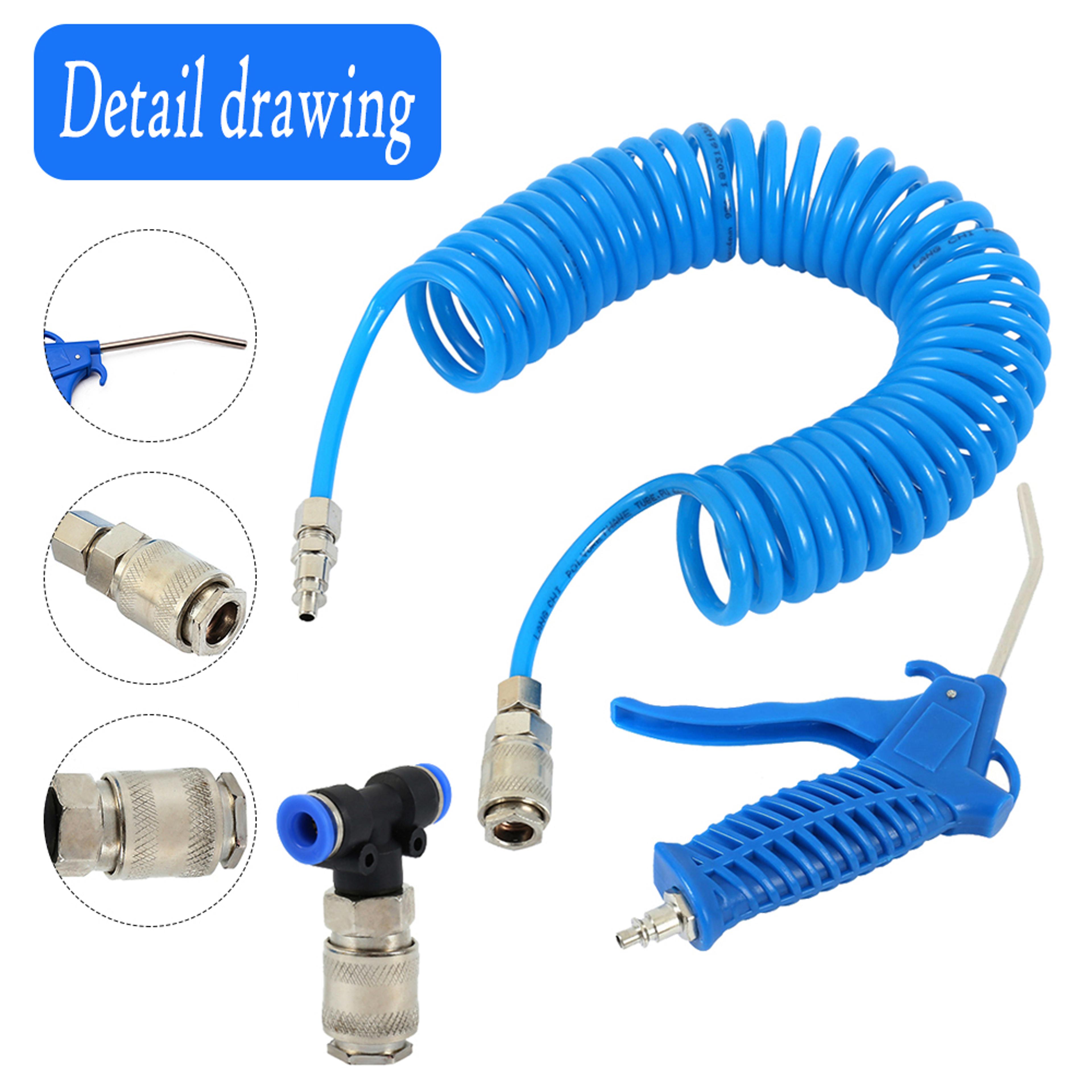 Air Hose Kit MultiPurpose Dust Removal Tool Heavy Duty Air Compressor Hose Nozzle Fitting Kit Air B 3