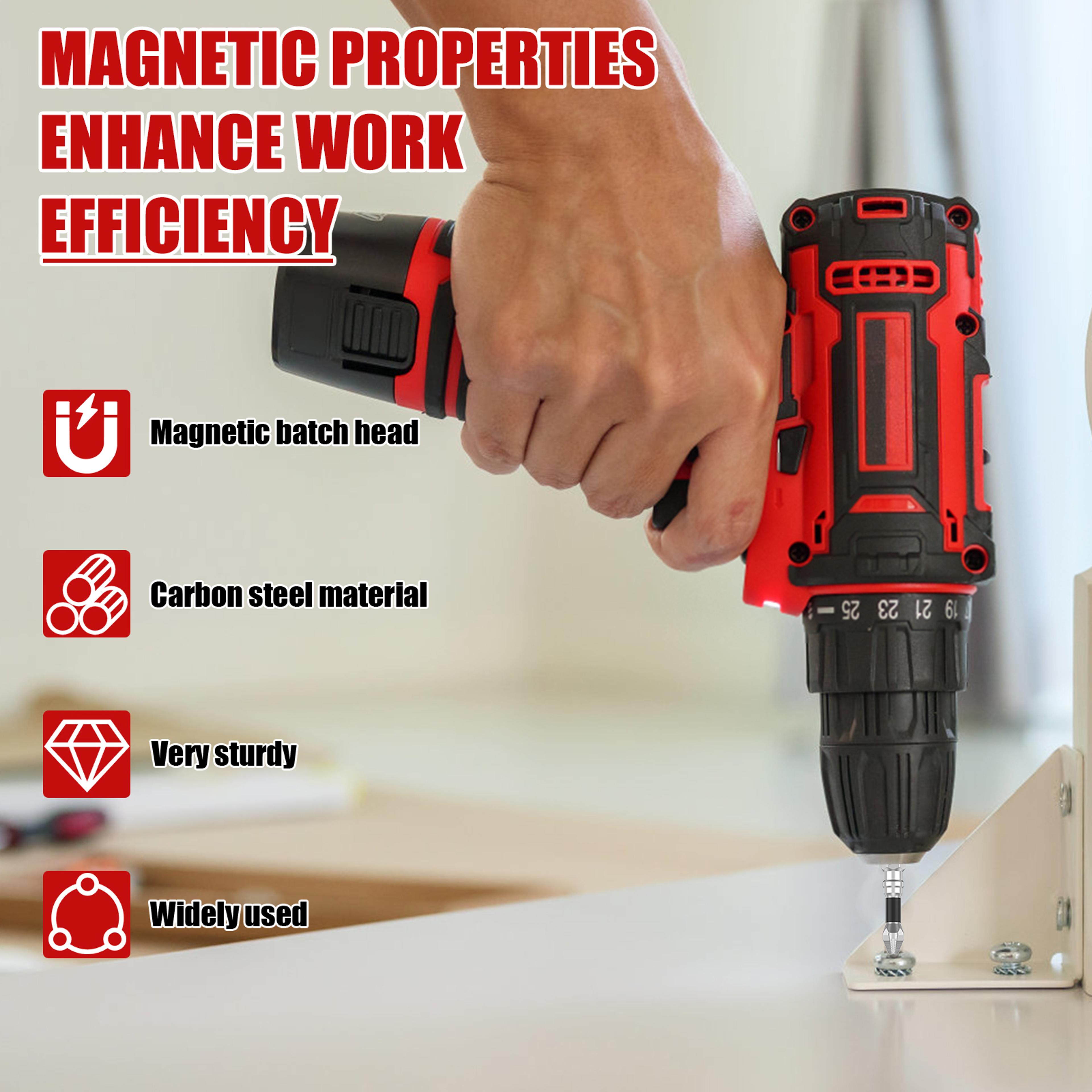 Anti Slip Magnetic Screwdriver Drill Bit Reusable Impact Resistance High Efficient Screw Extractor  3