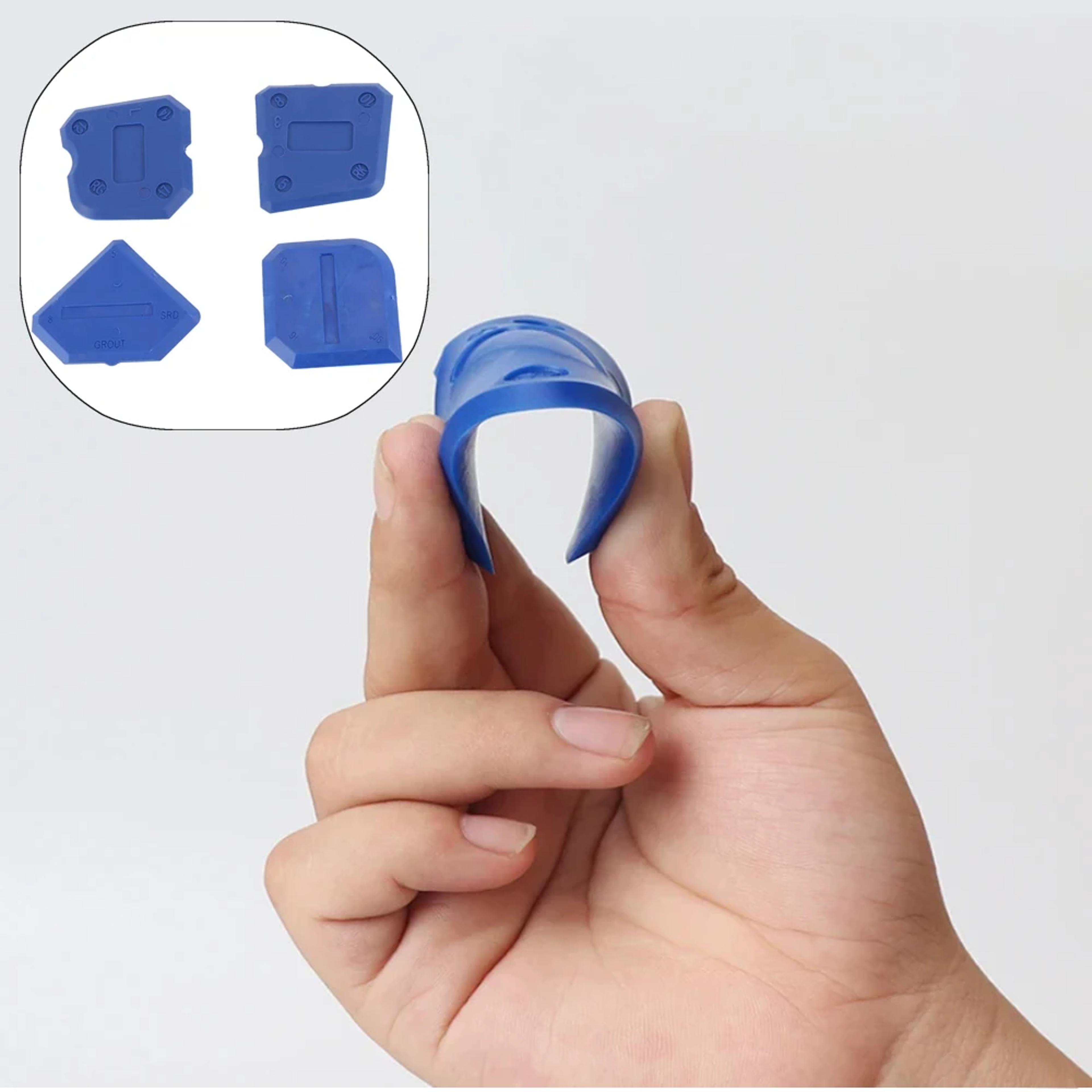 caulking tool kit, plastic sealant finishing tool, portable grout scraper for multiple shapes and sizes