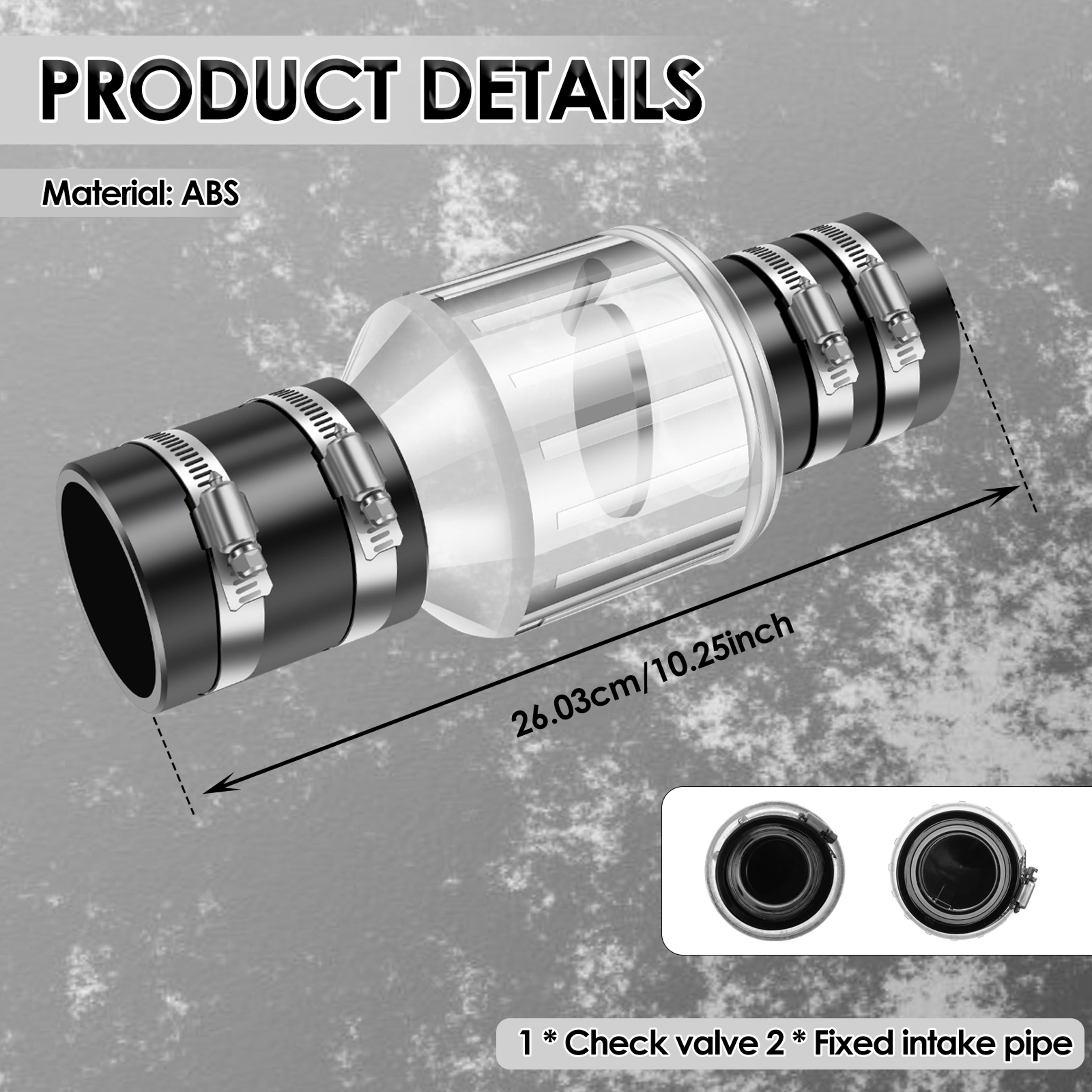 Sump Pump Check Valve With Silent Spring Loaded Flapper Replacement Sewage Pump Valve For Kitchen   6