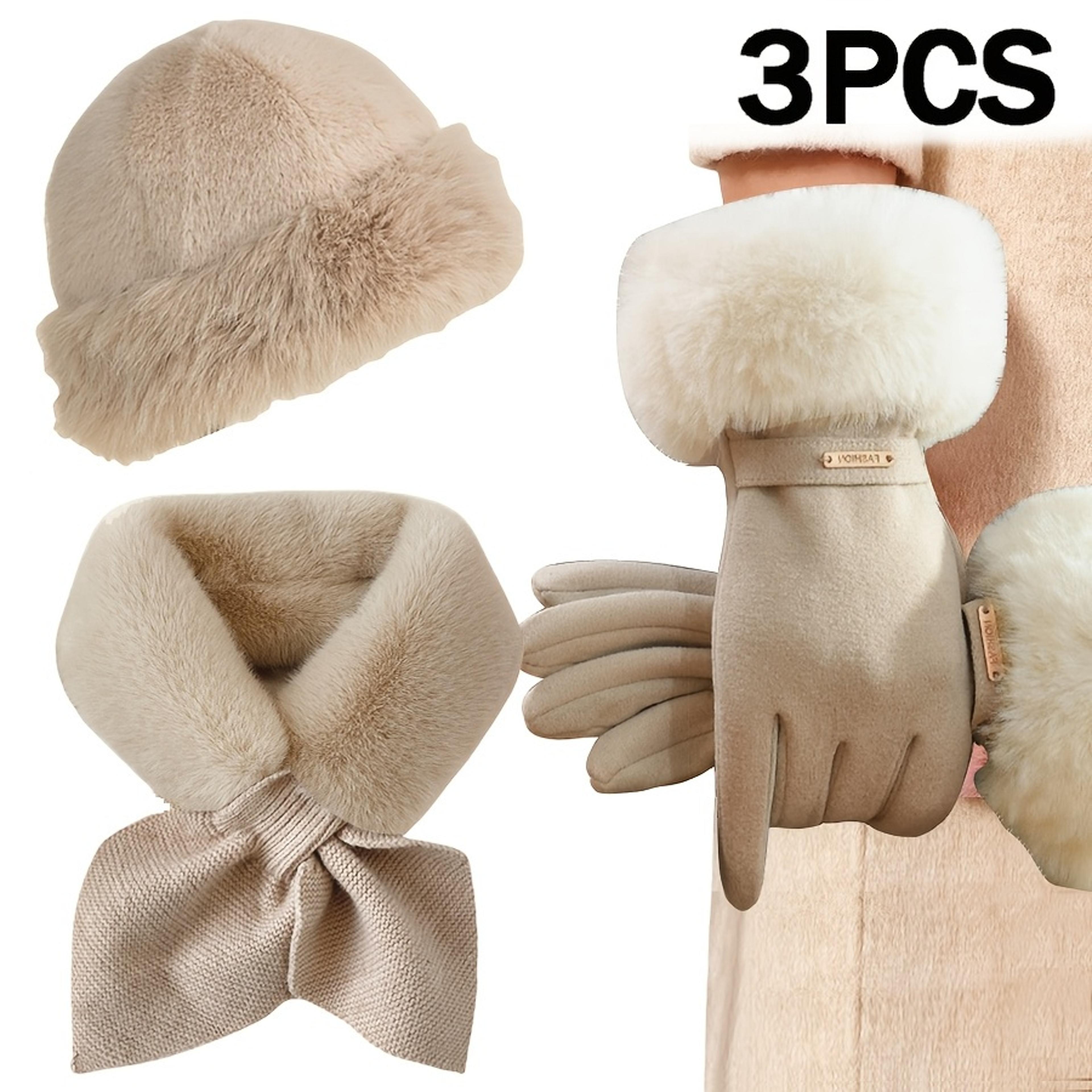 Womens Winter Set Hat Scarf  Gloves For Cold Weather Comfort 5