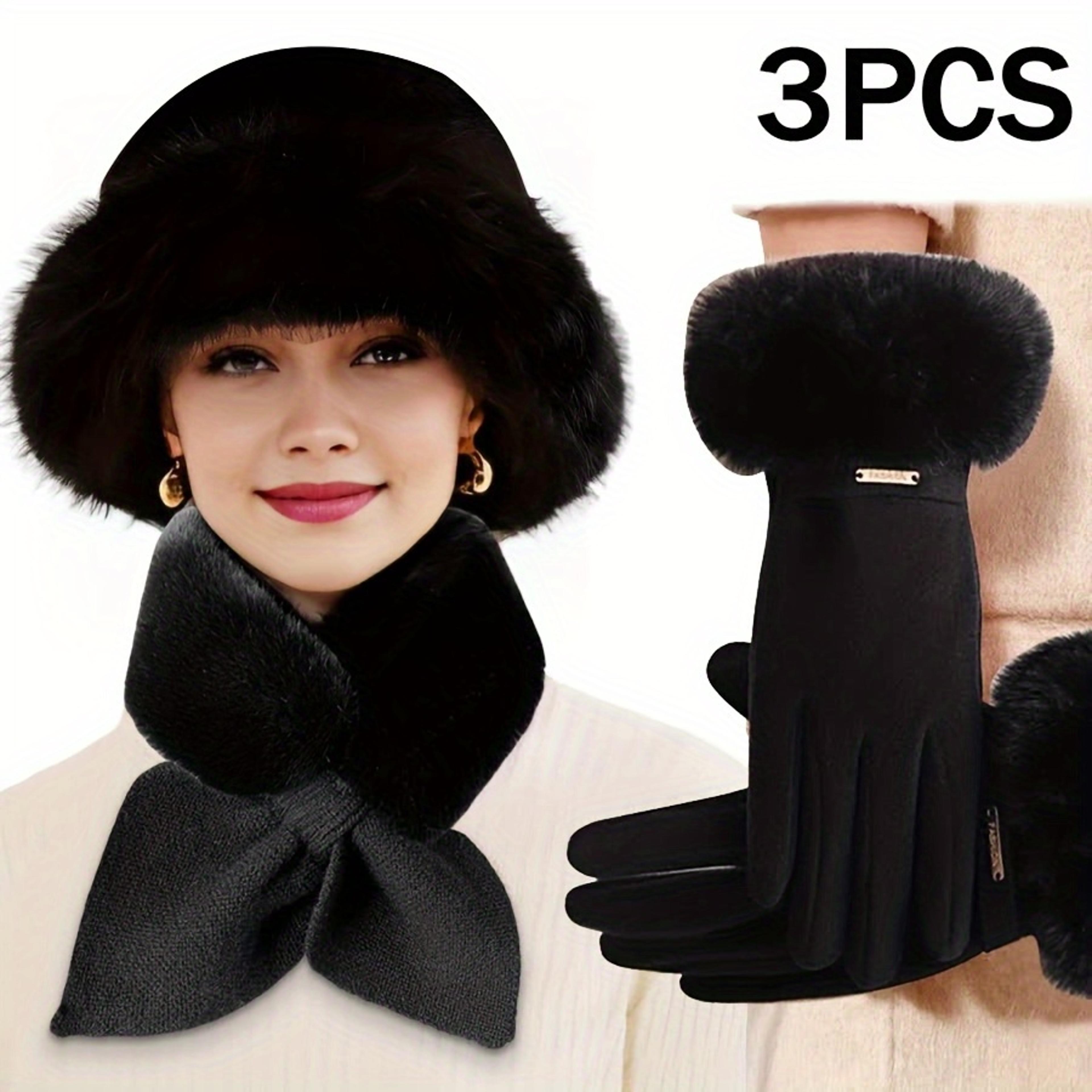 Womens Winter Set Hat Scarf  Gloves For Cold Weather Comfort 9
