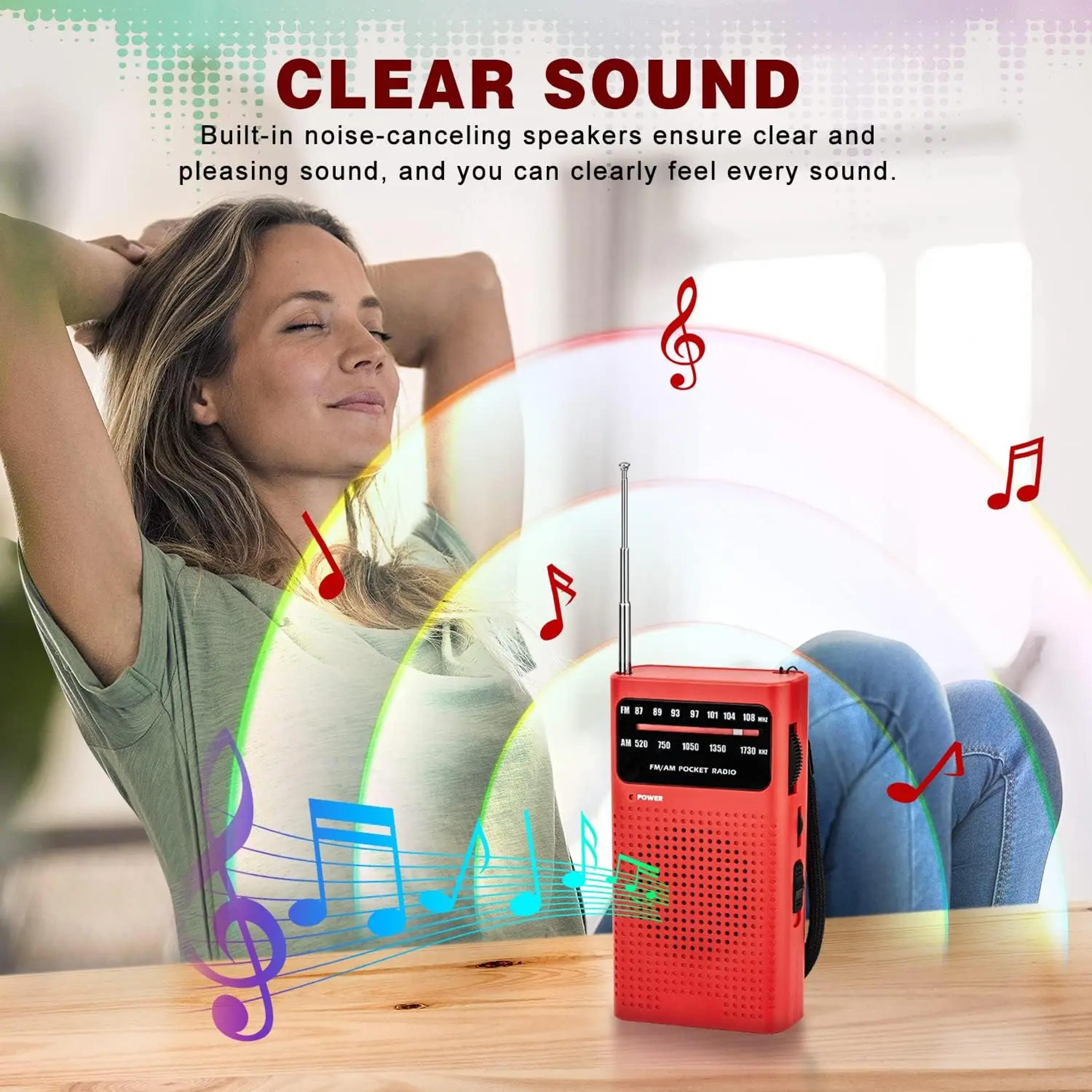 Mini Portable AMFM Radio With AA Battery Power  Compact Pocket Analog Tuner For Travel  Emergencies 2