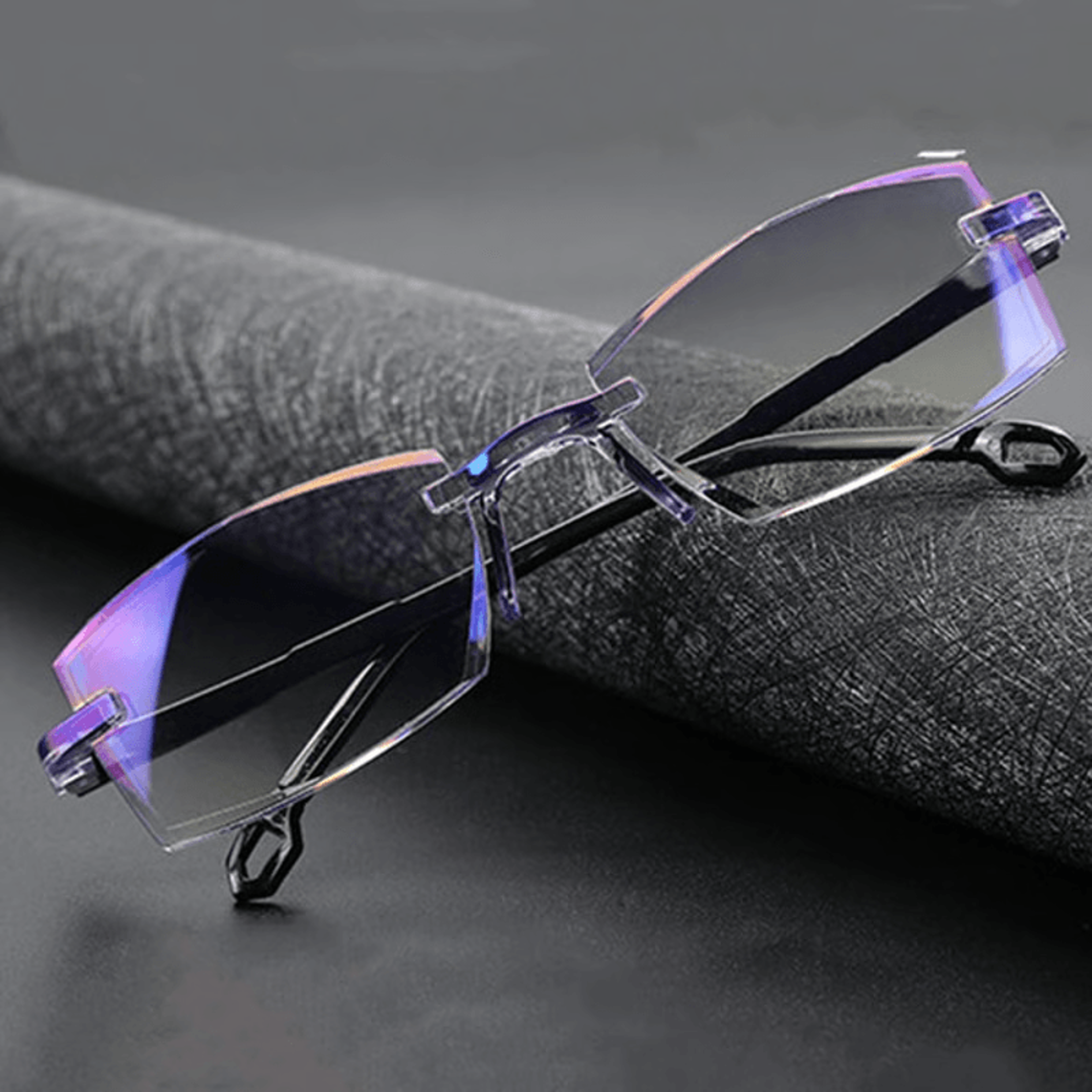 Rimless AntiBlue Light Reading Glasses For Presbyopia  Lightweight  Stylish 5