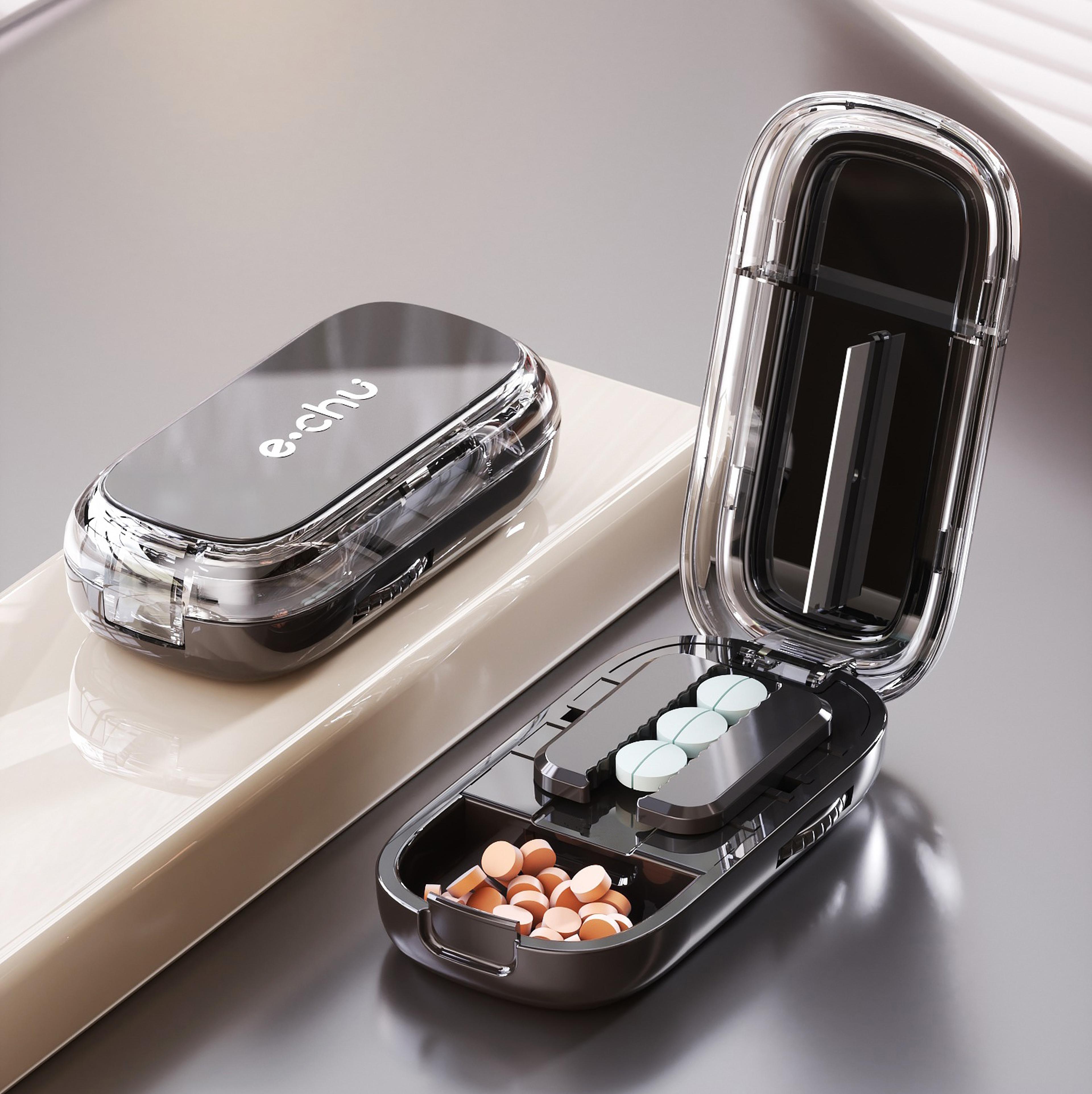 3in1 Pill Cutter And Splitter With Portable Pill Organizer 9