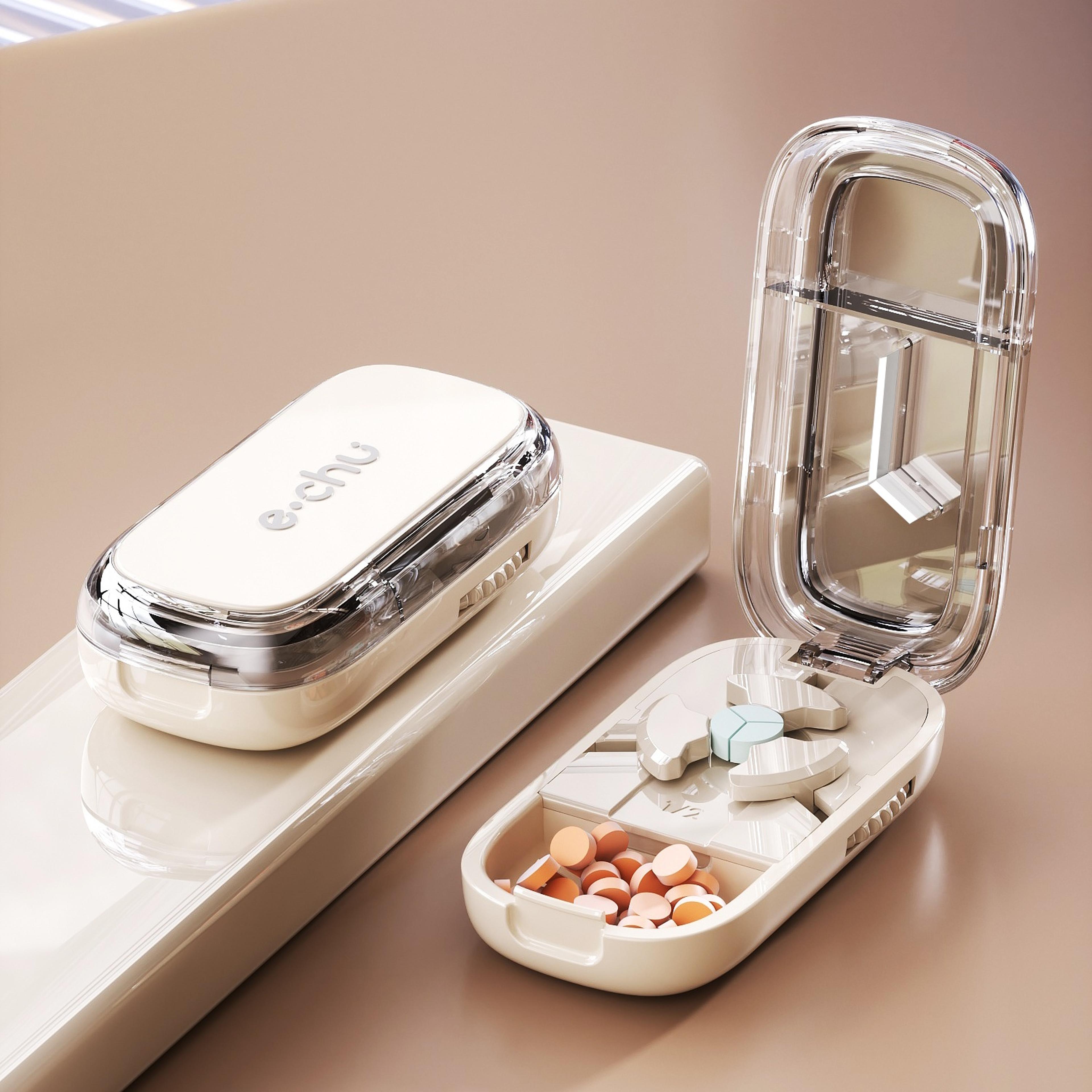 3in1 Pill Cutter And Splitter With Portable Pill Organizer 10