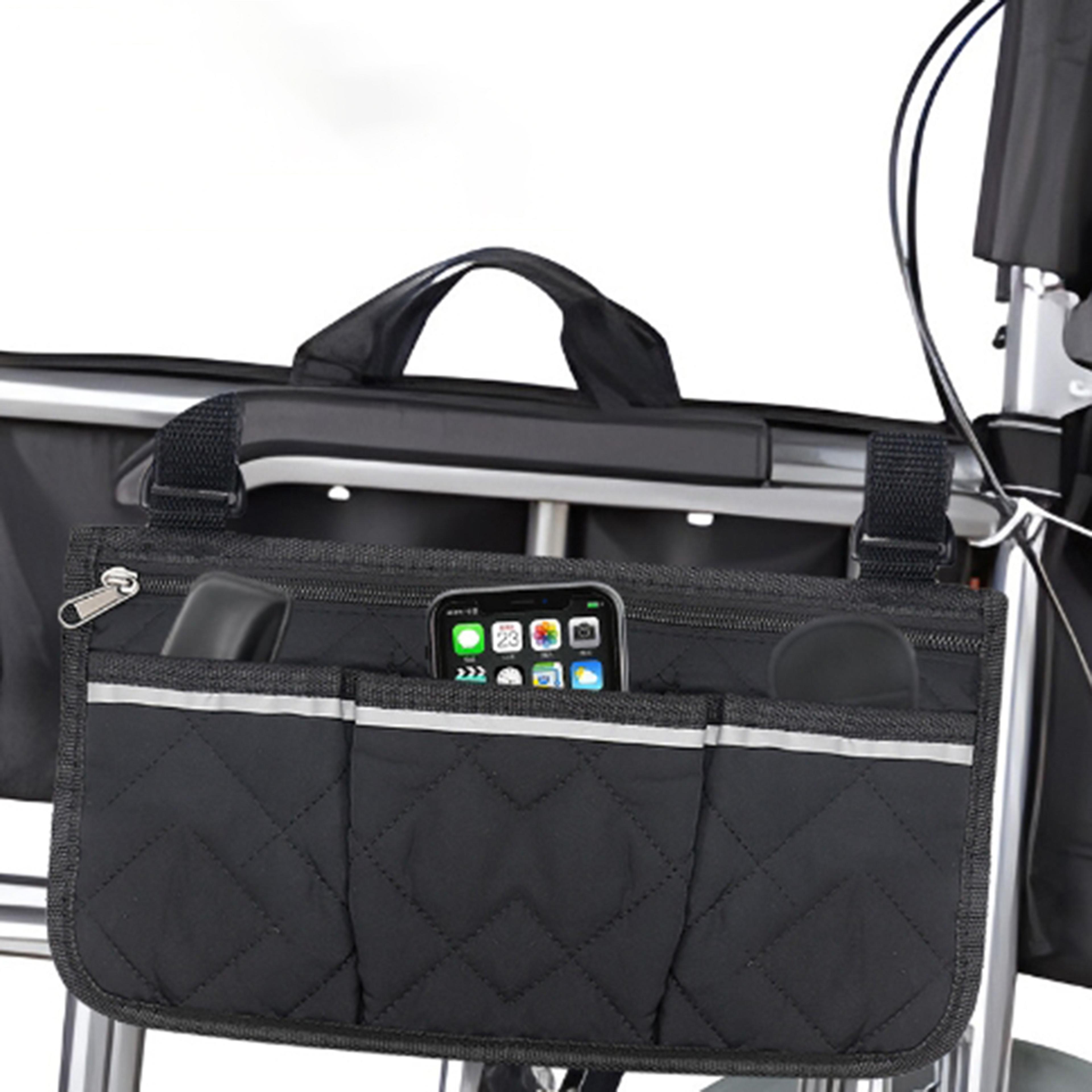comfortride wheelchair armrest bag for wheelchairs walkers and scooters