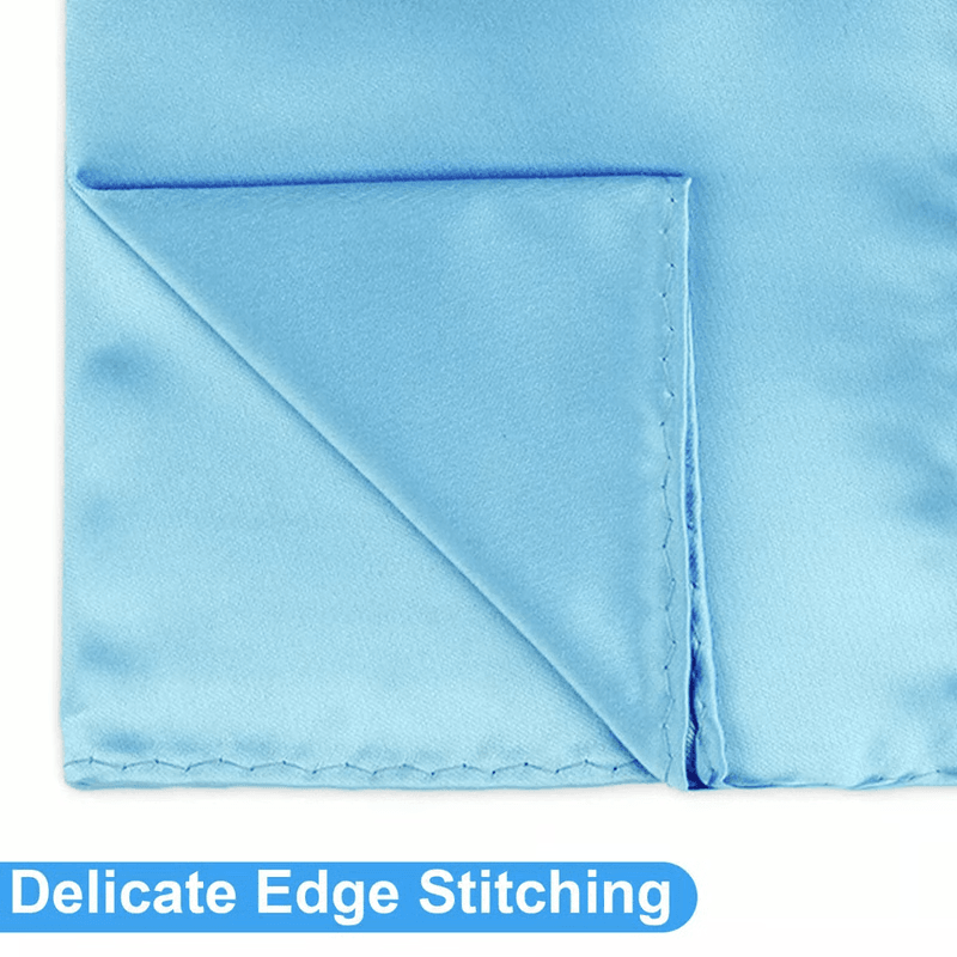 Mens Satin Silk Pocket Square Set Solid Color Hankies For Weddings Tuxedos And Formal Suits 1