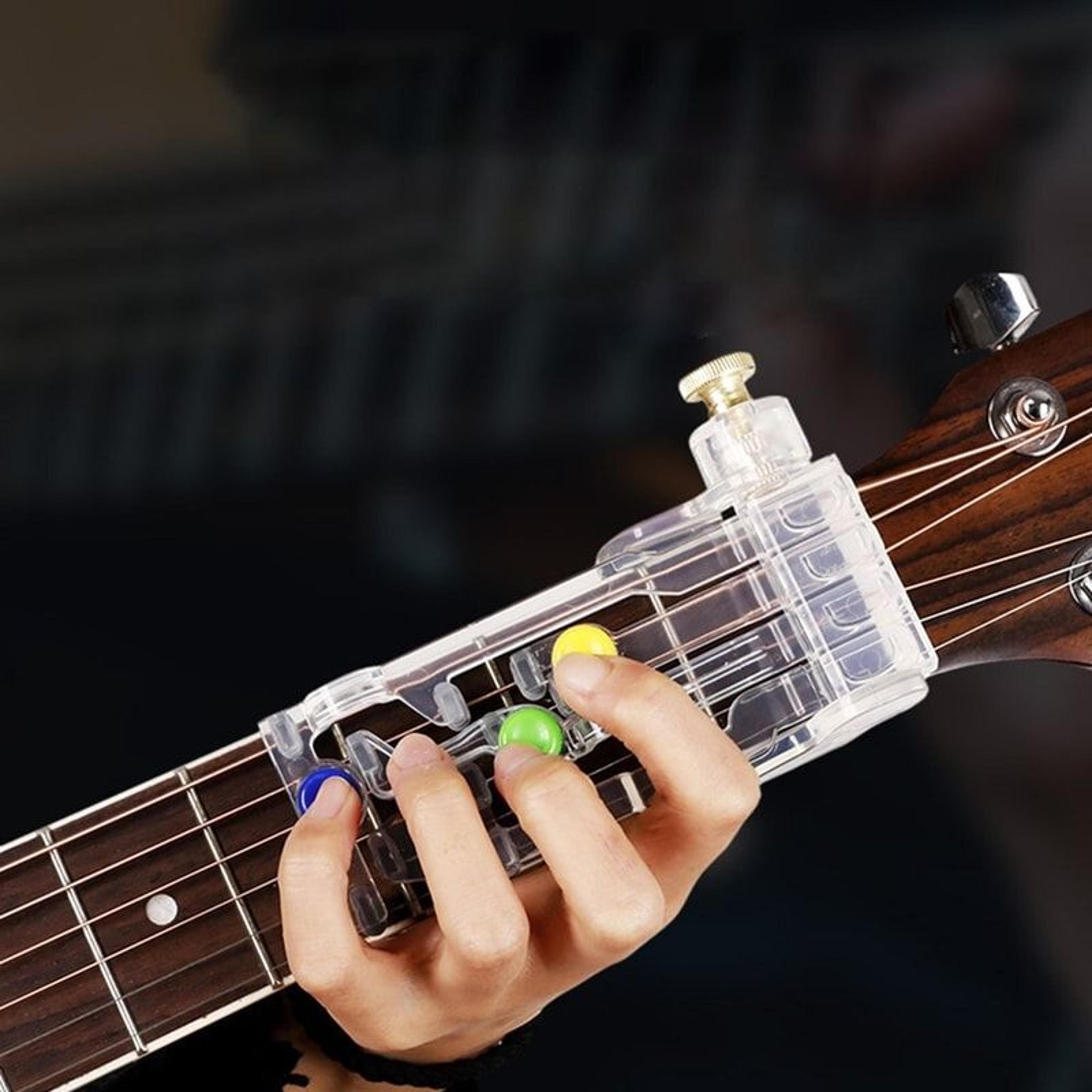 easy guitar chord trainer device for beginners and kids