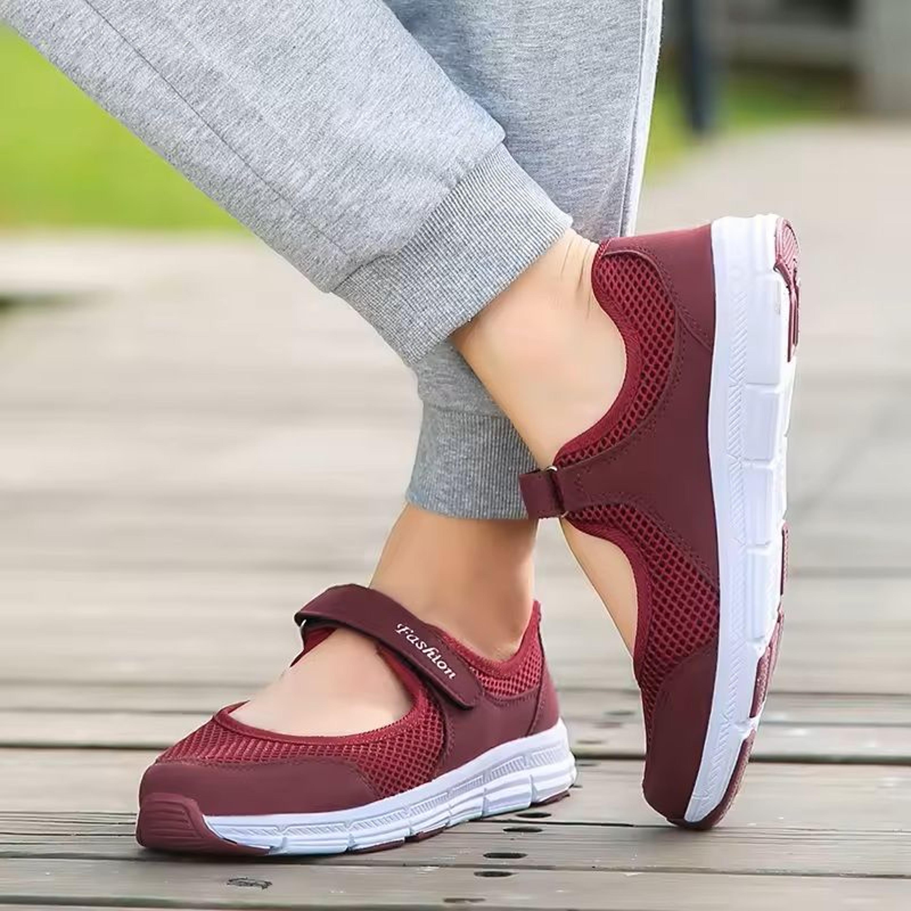 Womens Lightweight Mesh Sneakers Breathable Comfortable Walking Shoes Casual Work Footwear 3