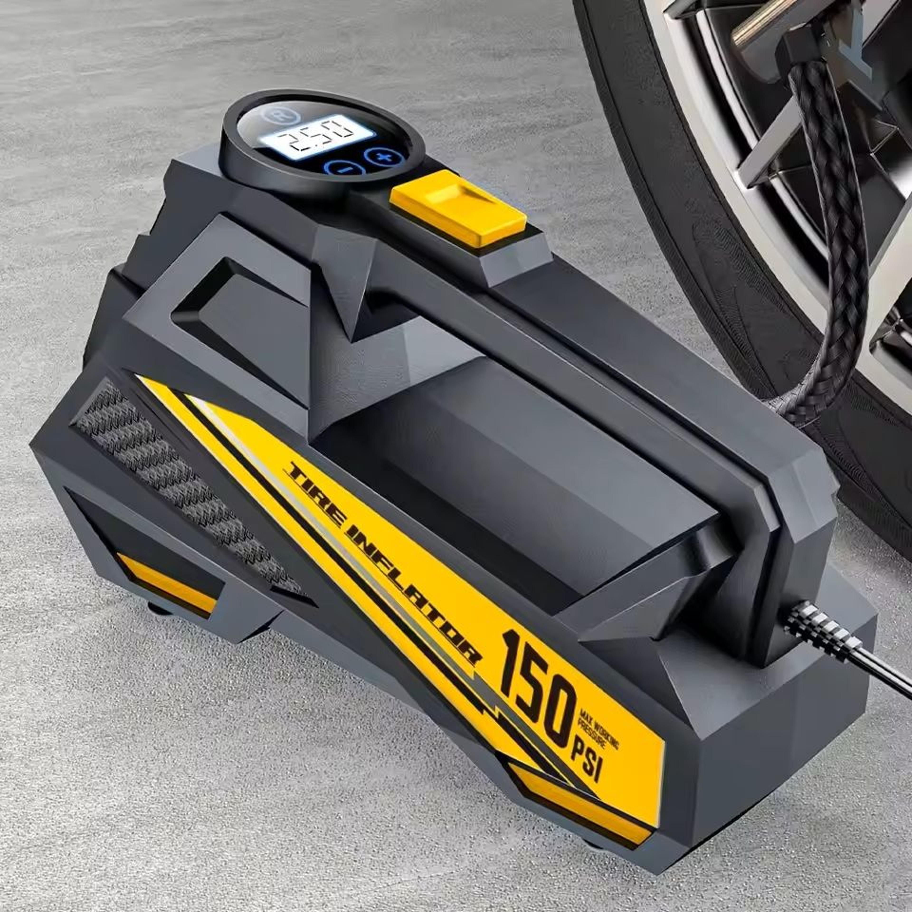 12V 150PSI Corded Portable Car Air Pump  Fast Reliable Inflation For Tires  Sports Gear 0