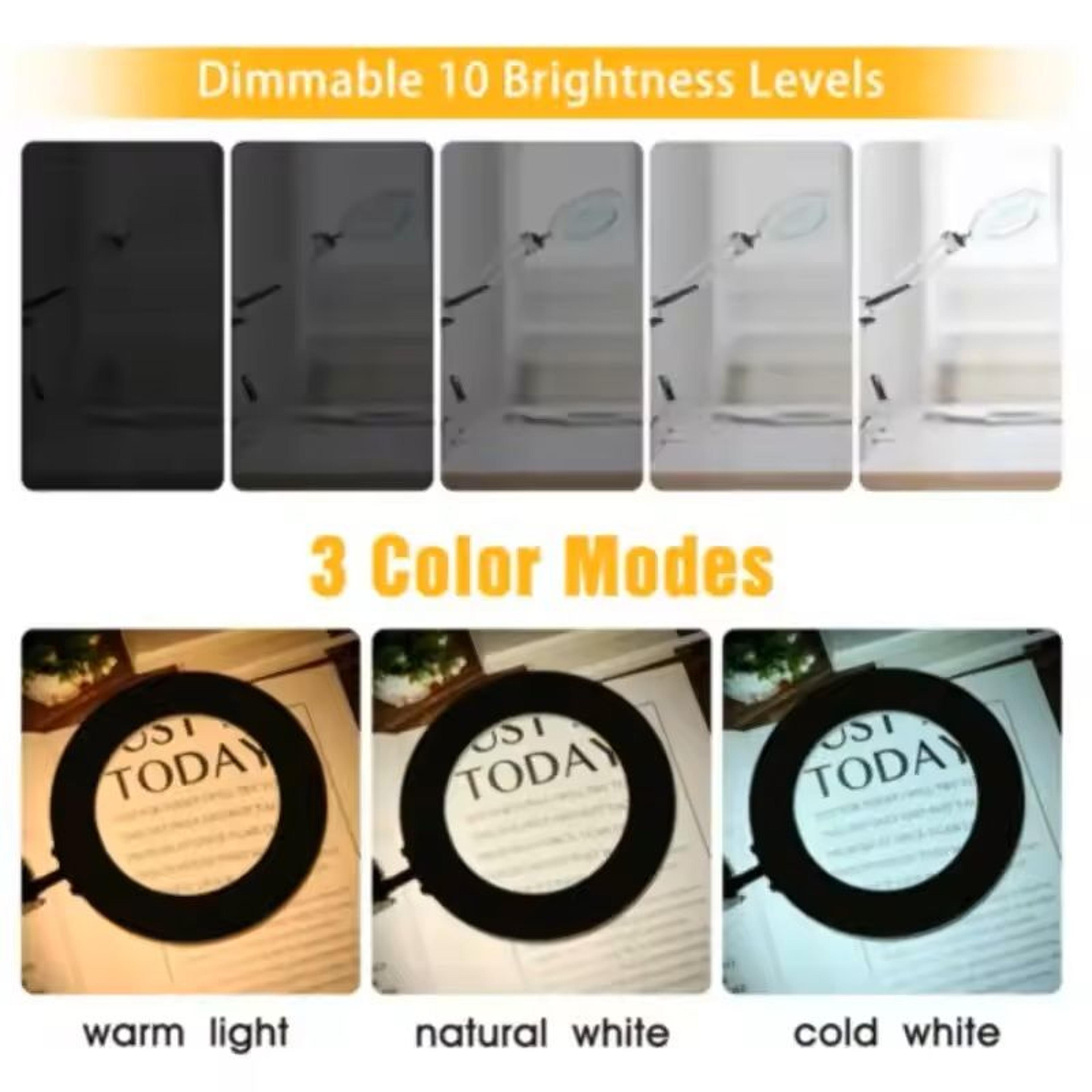 72LED 8X10X Illuminated Magnifying Lamp  Precision Lighting For Crafts Repairs  Beauty 2