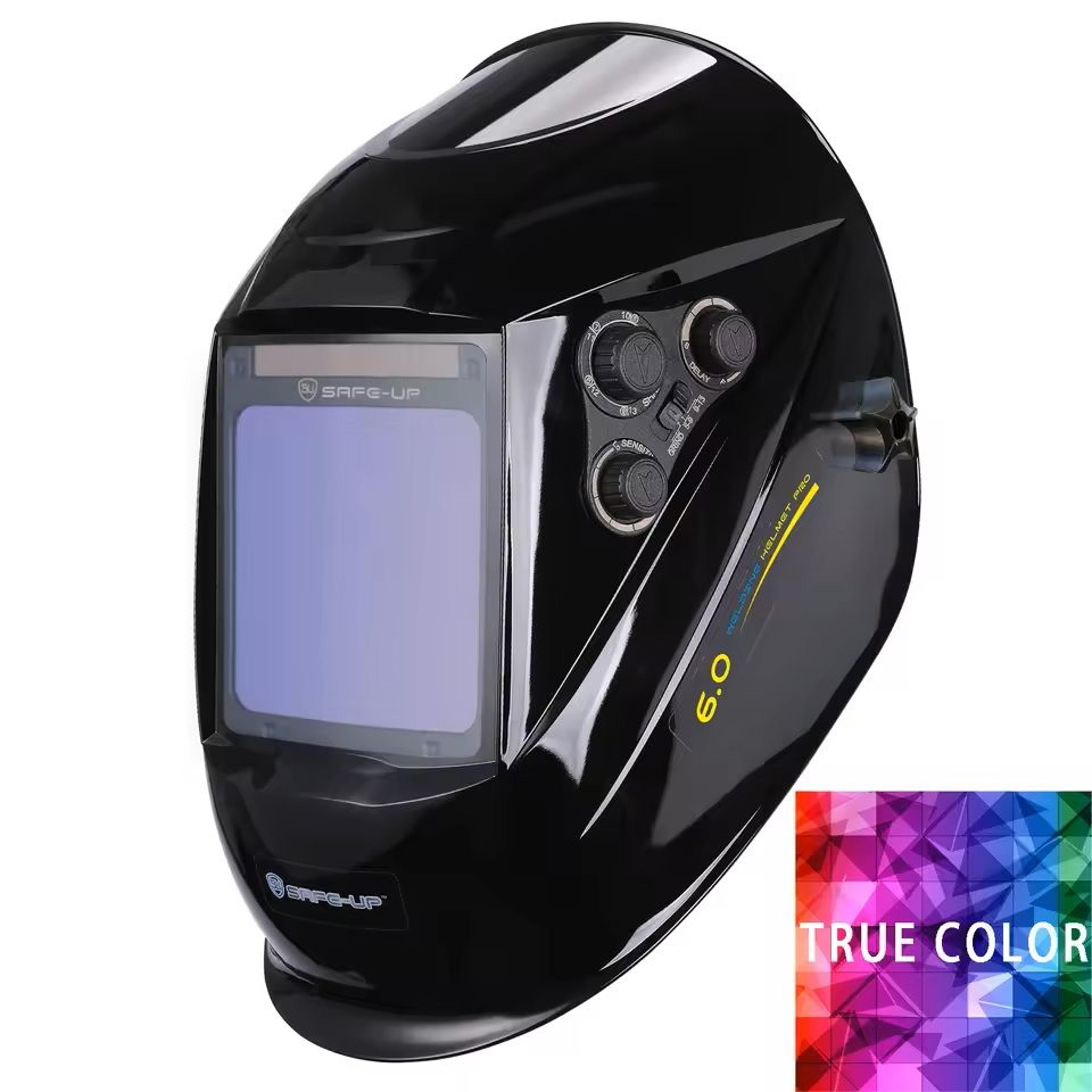 Auto Darkening Welding Helmet 100x97mm Large View True Color 4 Sensors For MIG MAG MMA Welder 0