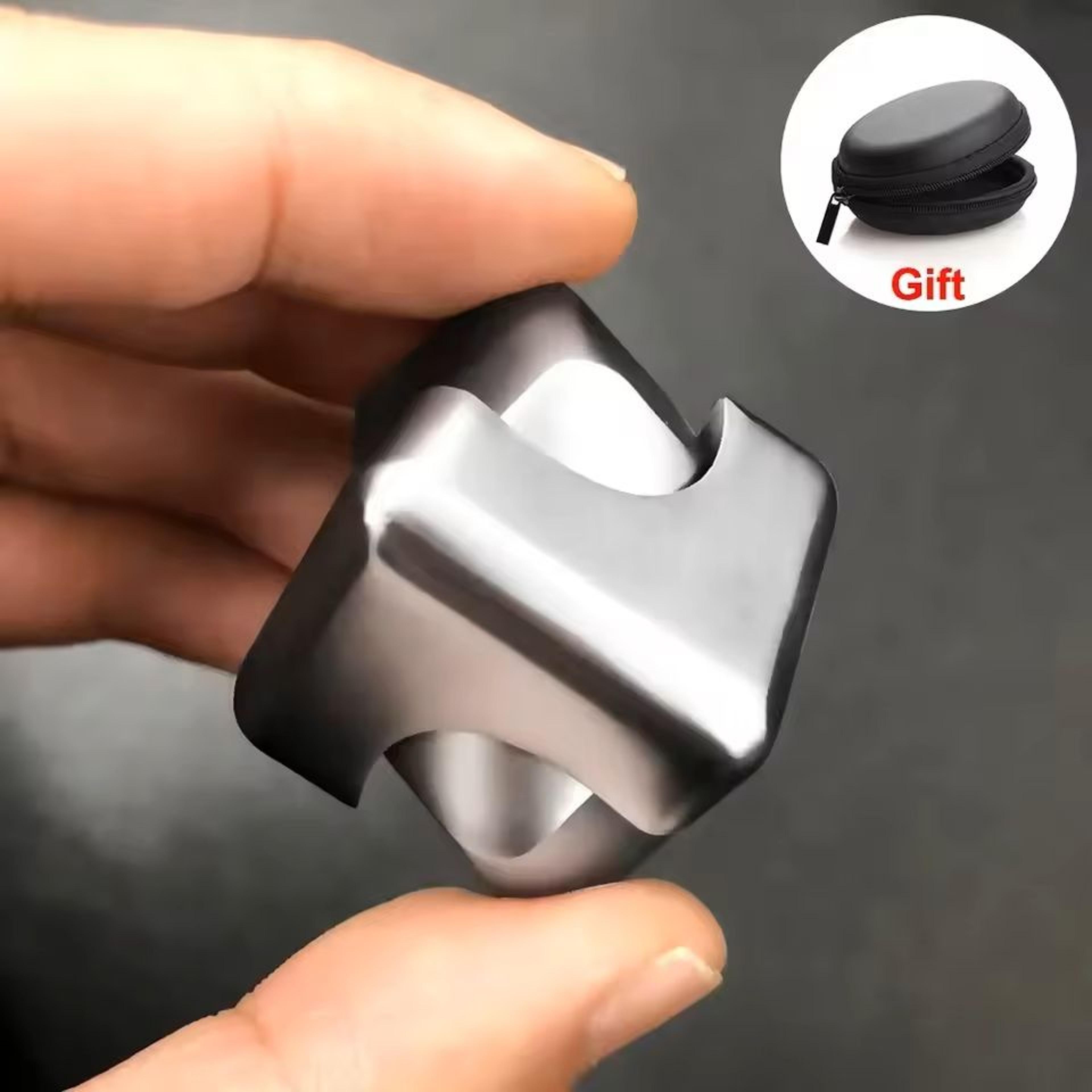 Alloy Cube Spinner Fidget Toy For Adults Anti Stress Portable Finger Gyroscope 5