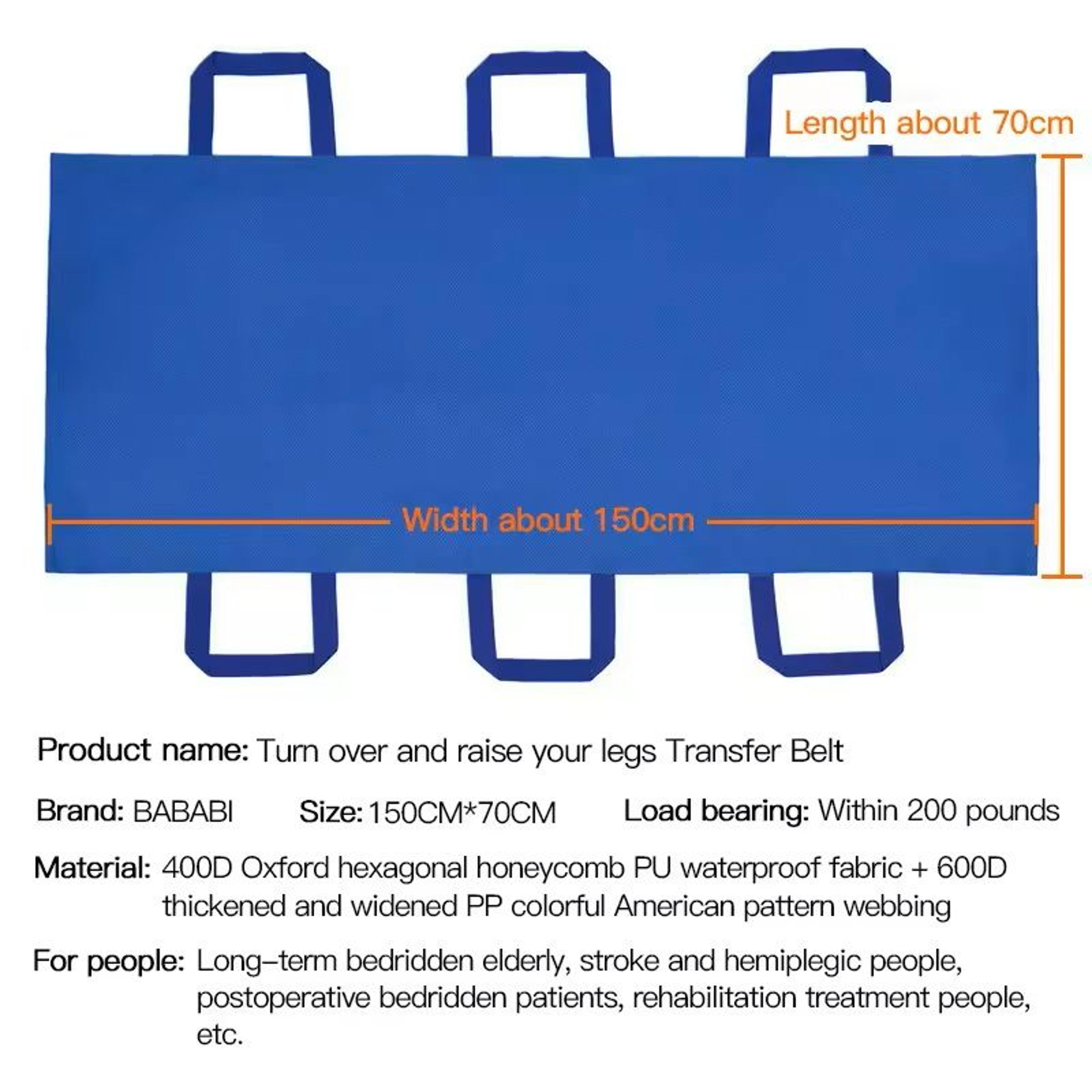 Soft Transfer Sheet With Handles For Bedridden And Elderly Patients 4