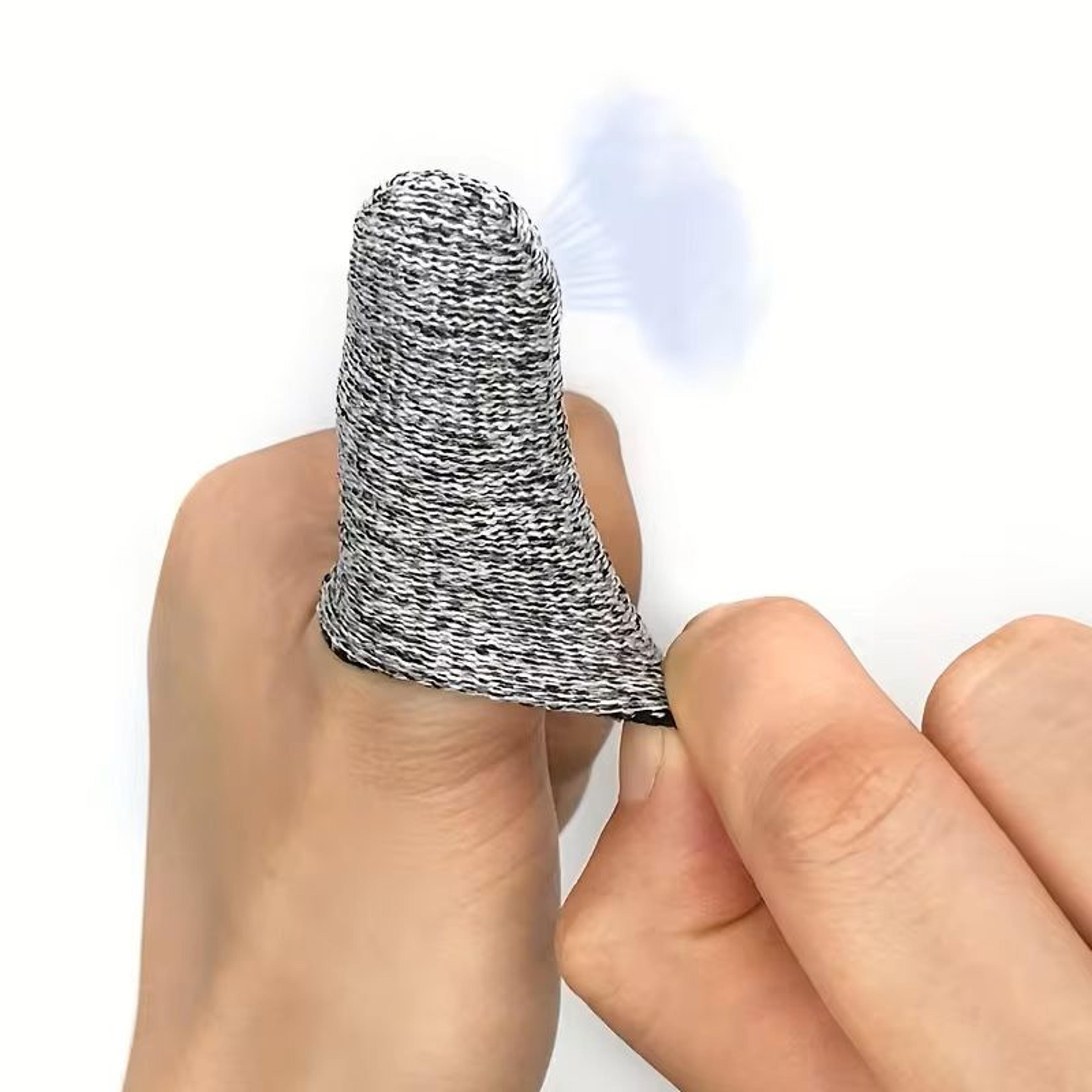 10 Piece Anti Cut Finger Sleeve Set Flexible Fingertip Protectors For Kitchen And Craft Safety 4