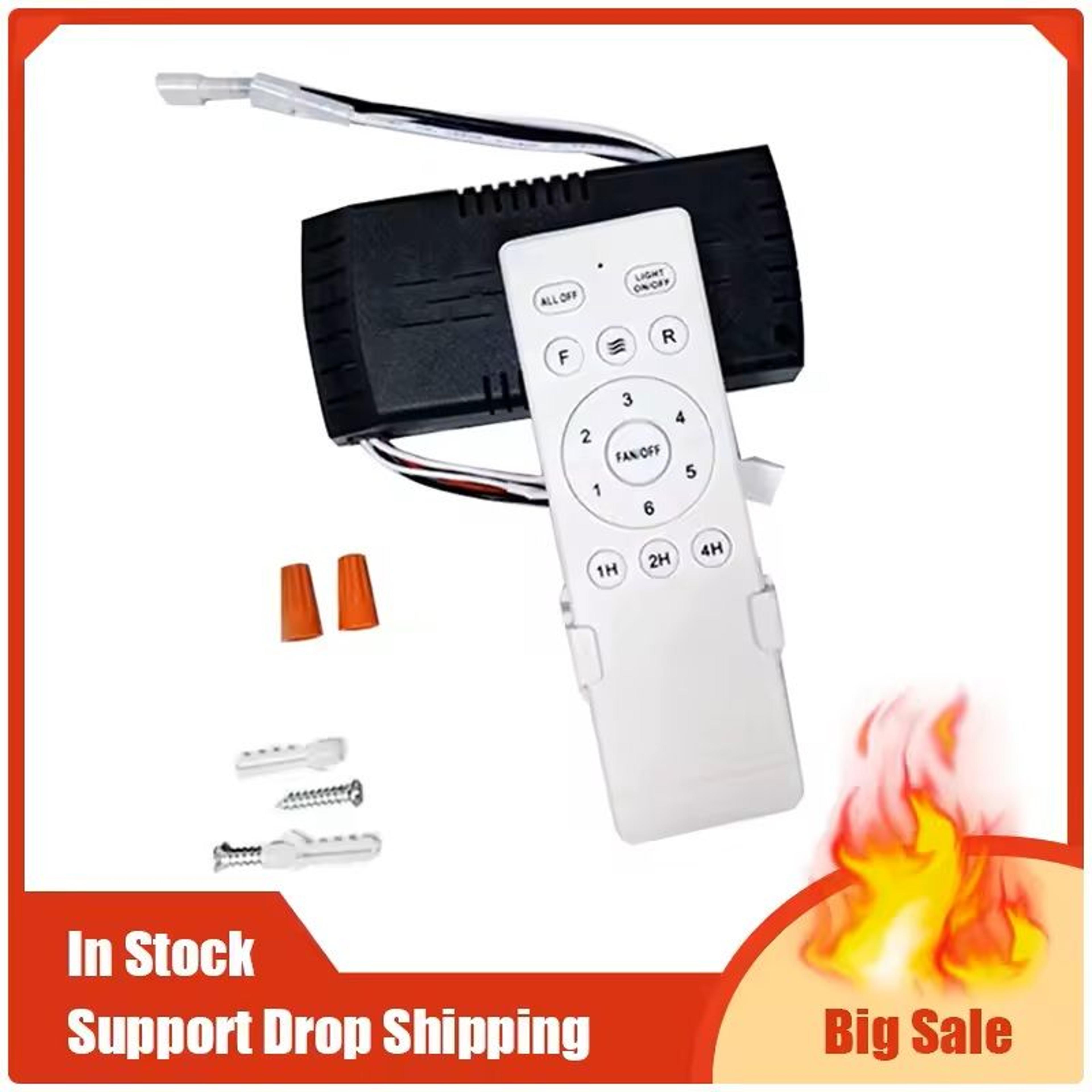 Universal Ceiling Fan Remote Control Kit With 6 Speeds And Timer 0