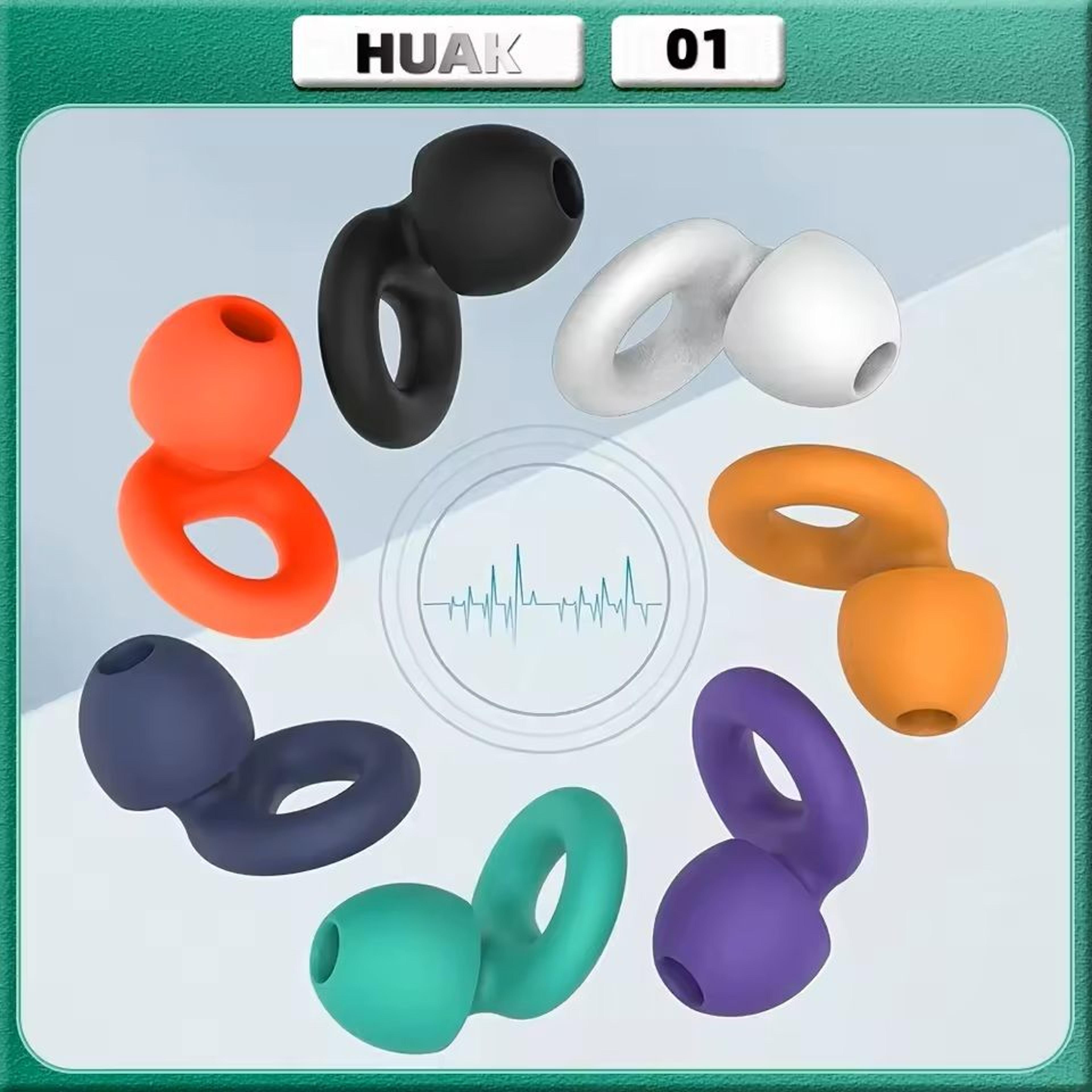 Quiet Reusable Ear Plugs With MultiSize Tips For Sleep Work  Travel 0
