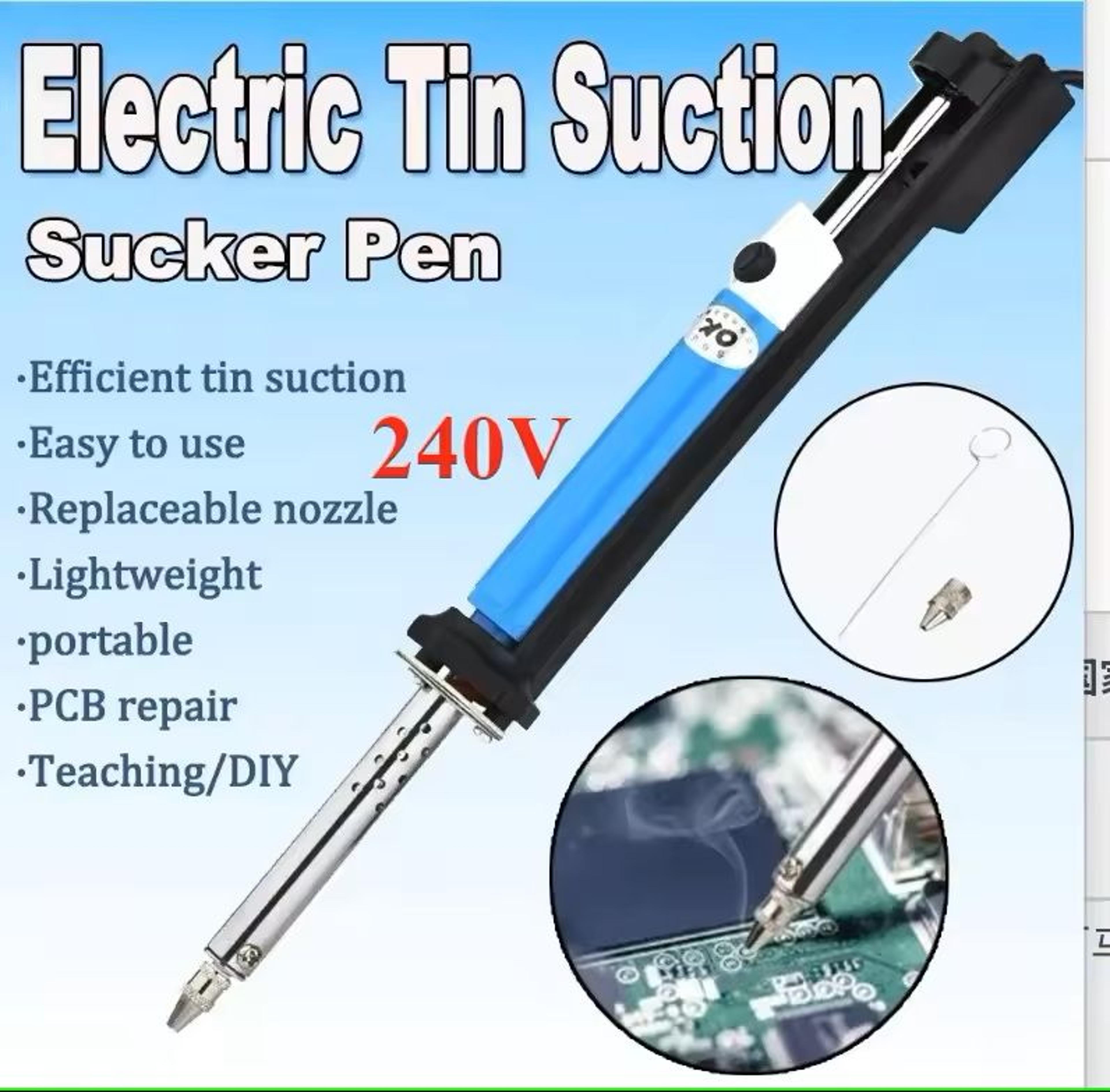Electric Vacuum Desoldering Iron Tool Set For Soldering Repair With Suction Pump 10