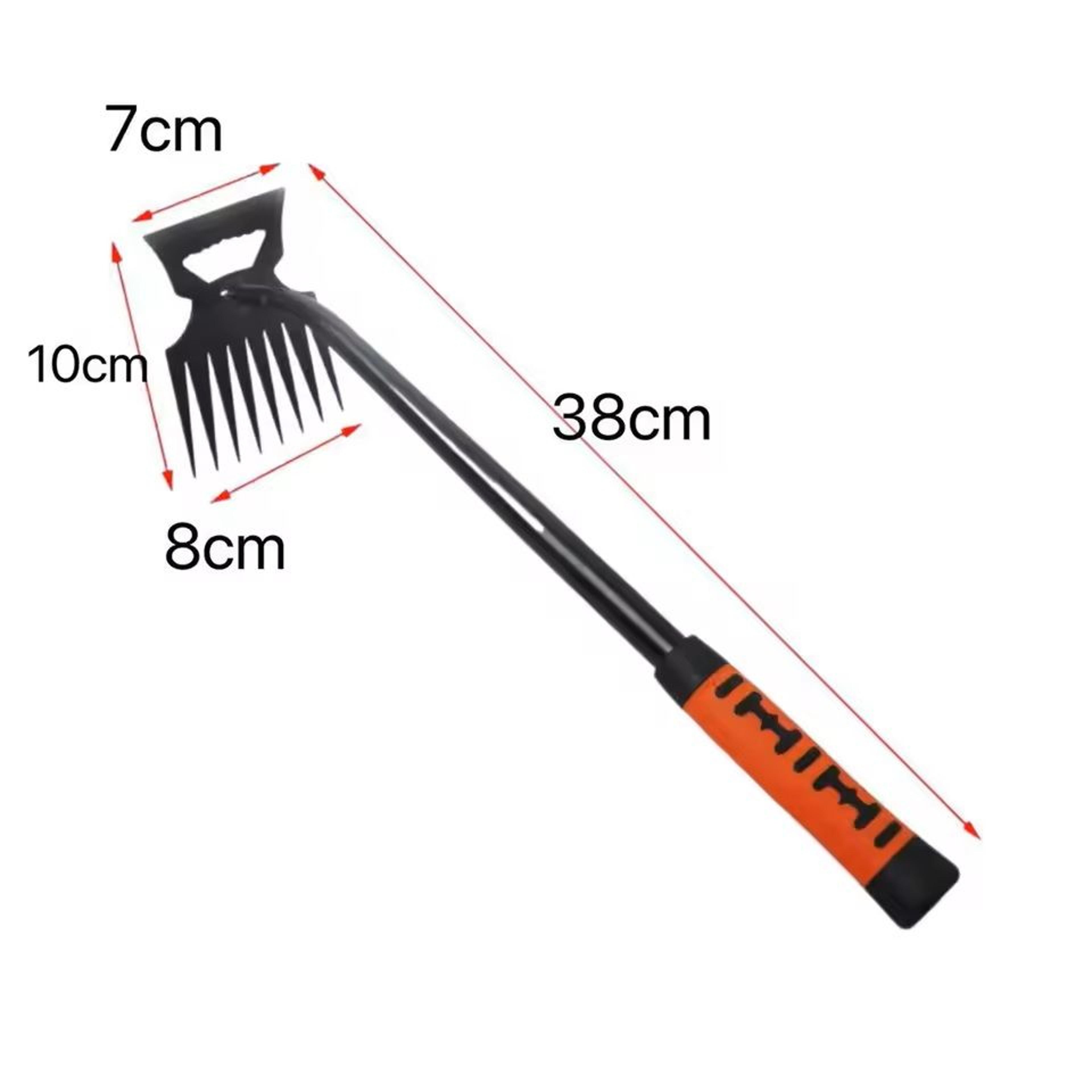 DualHead Metal Weeding Rake  Stainless Steel Garden Shovel With 511 Teeth 2