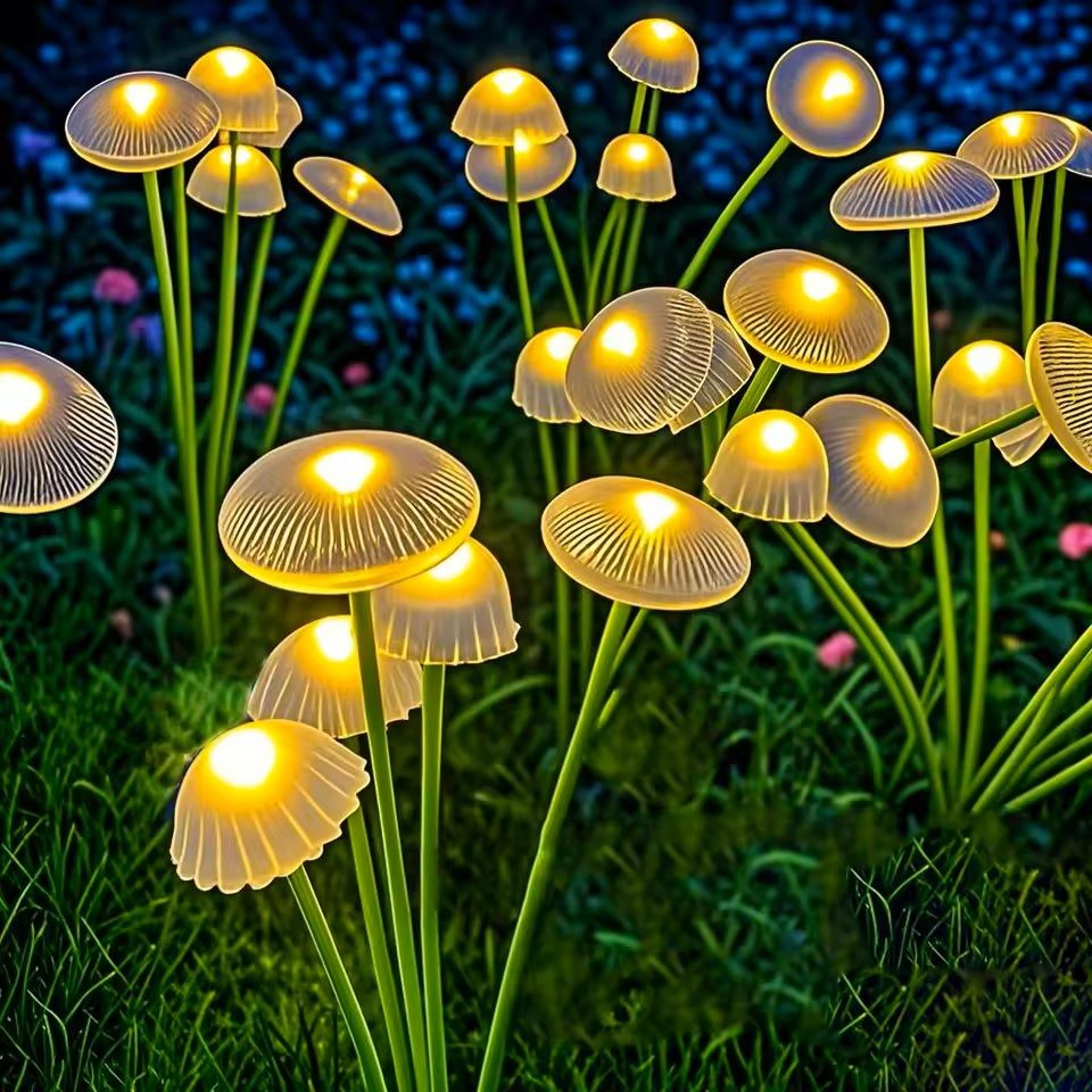 Solar Mushroom Garden Lights With Dual Mode LED For Outdoor Decor 3