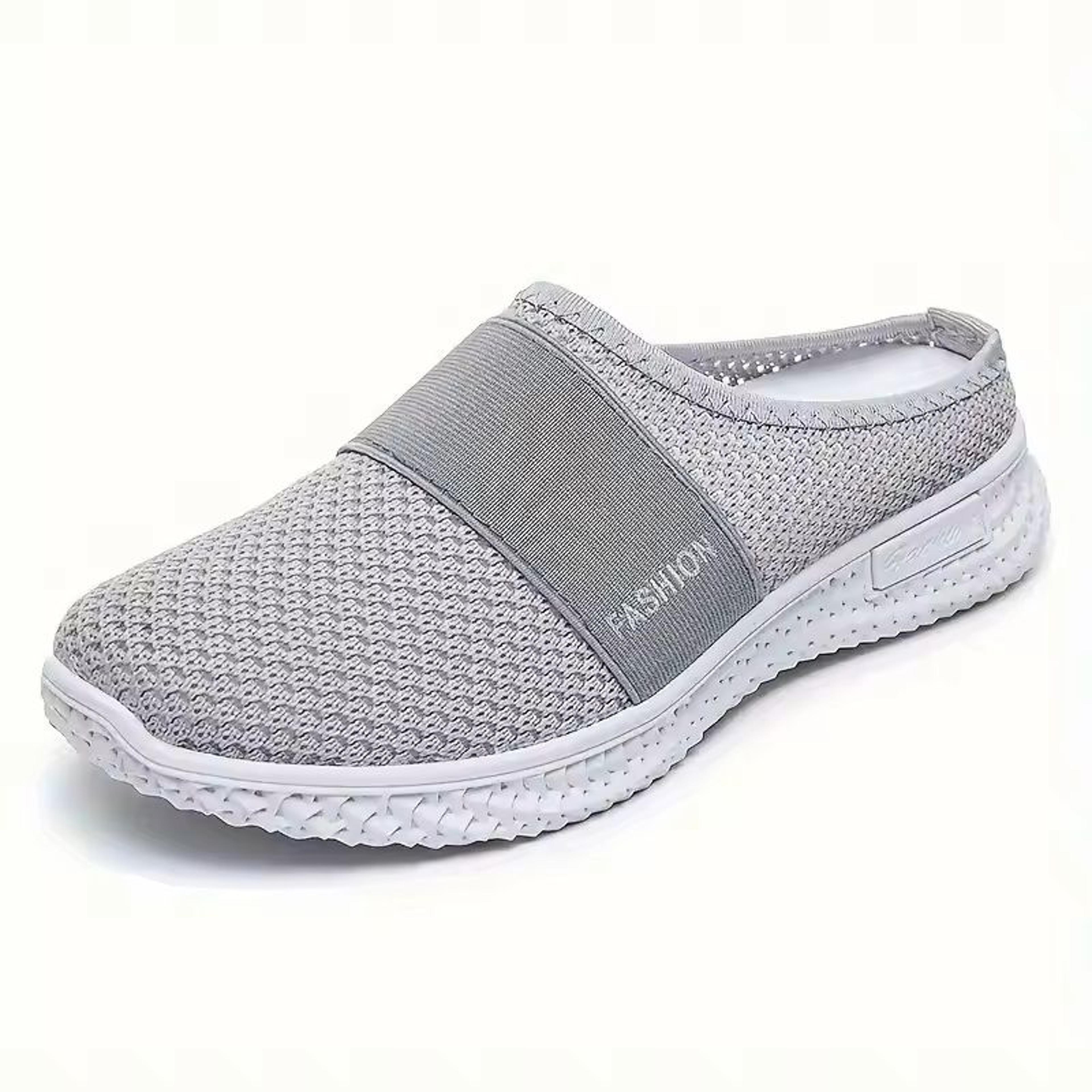 Comfortable Womens Solid Color Platform Mules 9