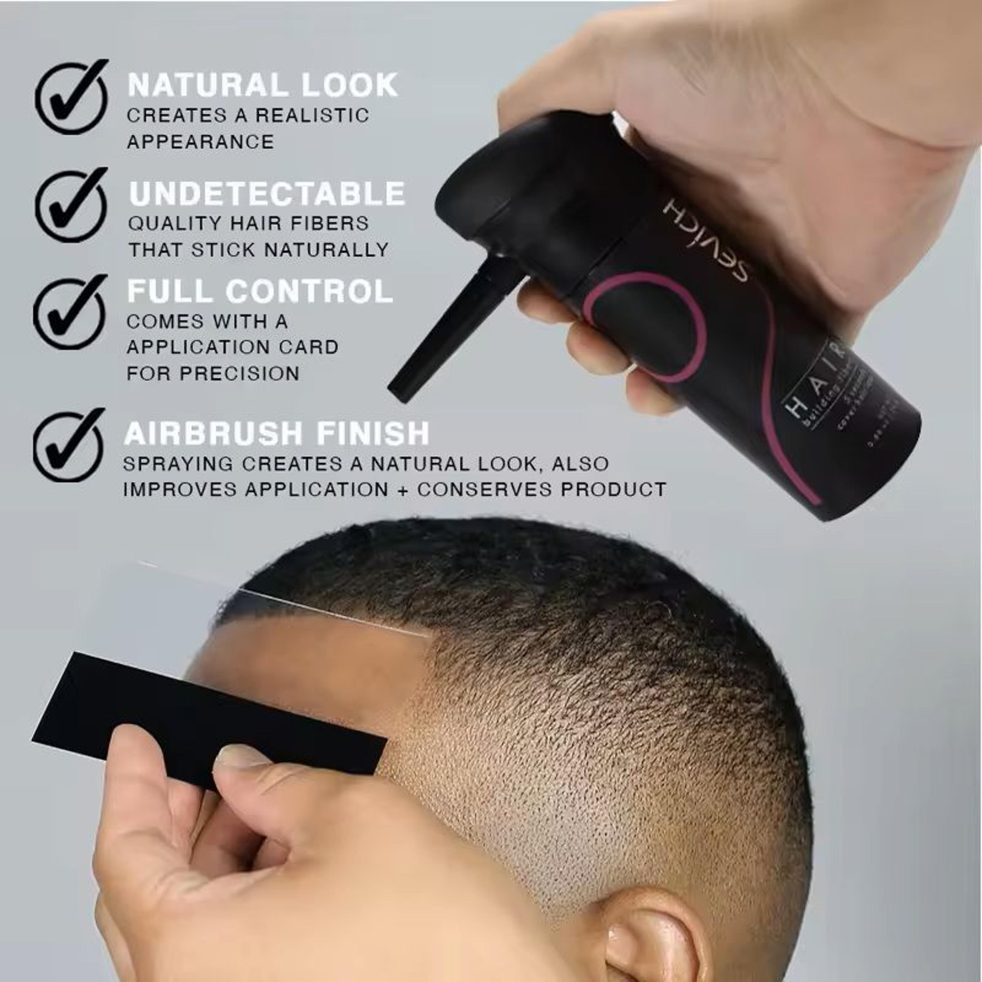 Hair Fiber Applicator Set For Concealing Bald Spots And Thinning Hair 4