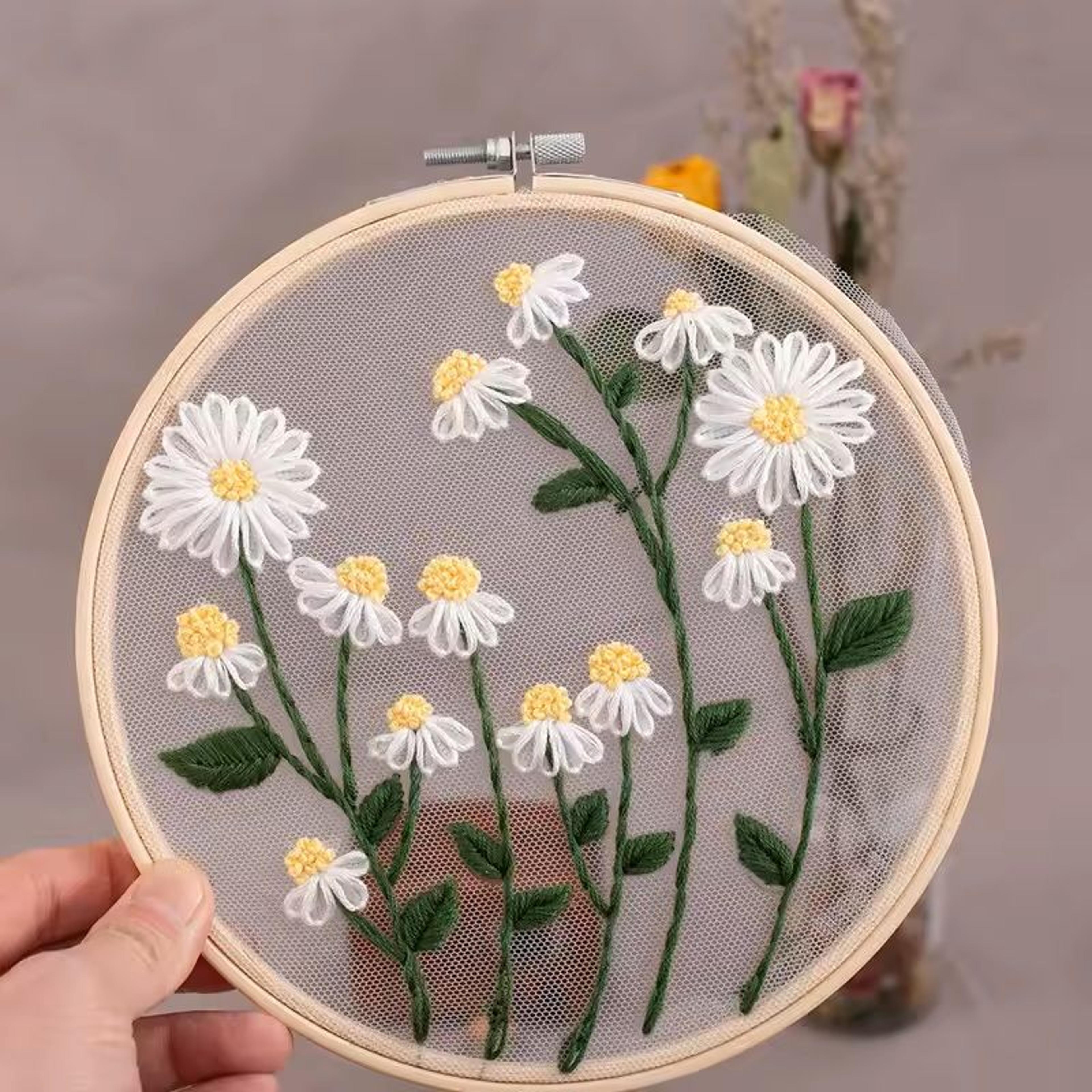 Beginner Floral Embroidery Kit With Pattern 4