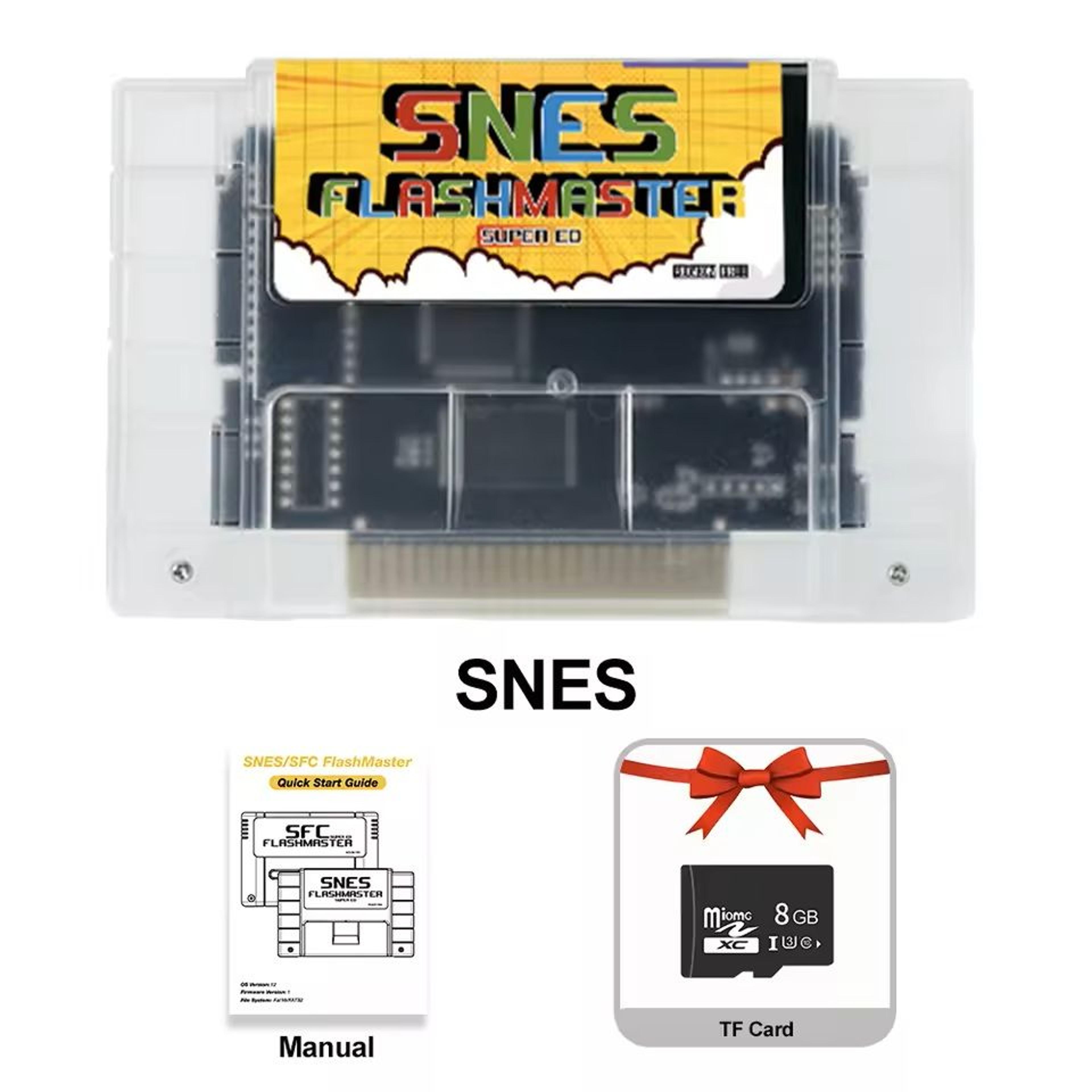 3000in1 SNES Game Cartridge With 8GB Flash Card For Classic Nintendo Consoles 4