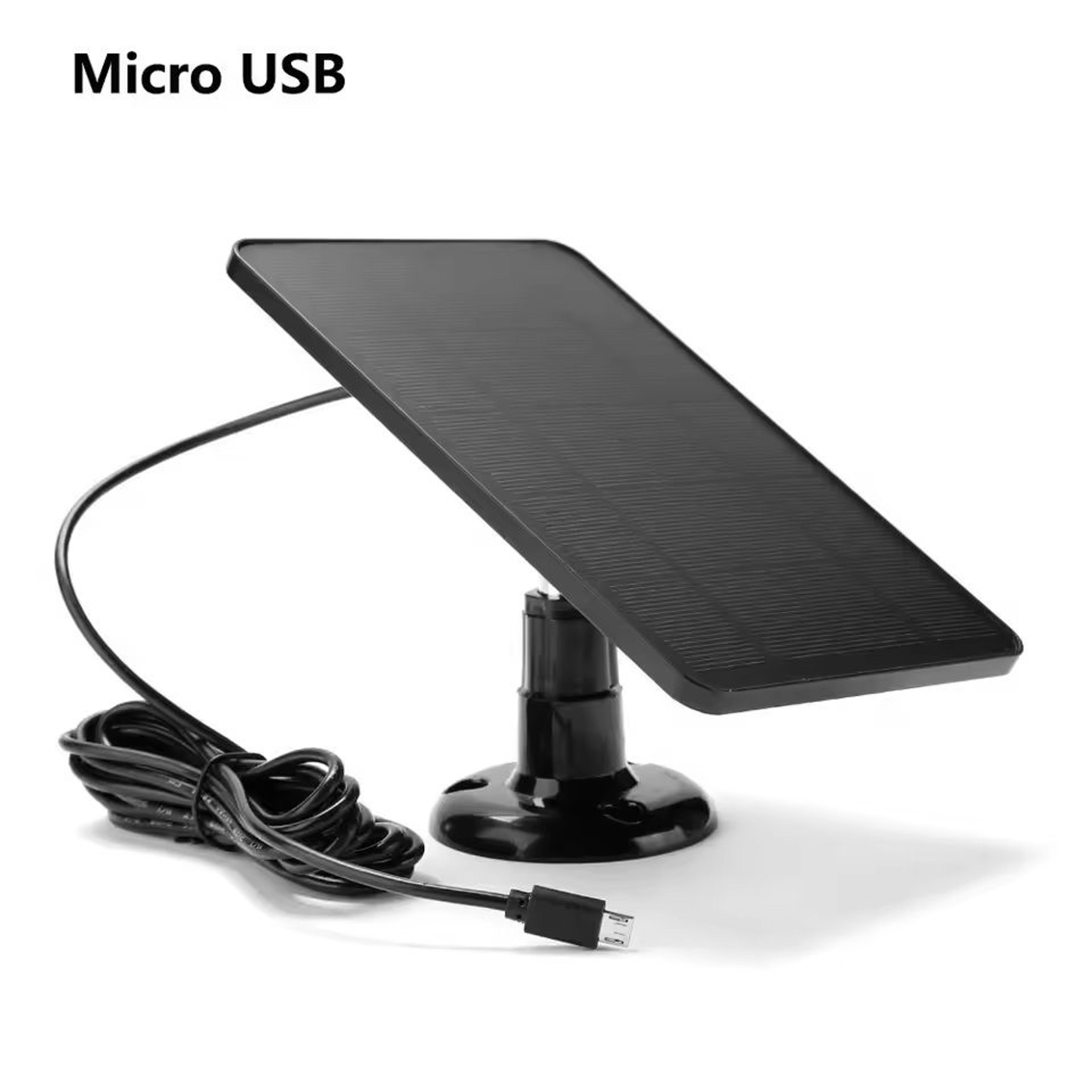 Waterproof Solar Panel Charger With USB And Type C Ports For Outdoor Devices 5