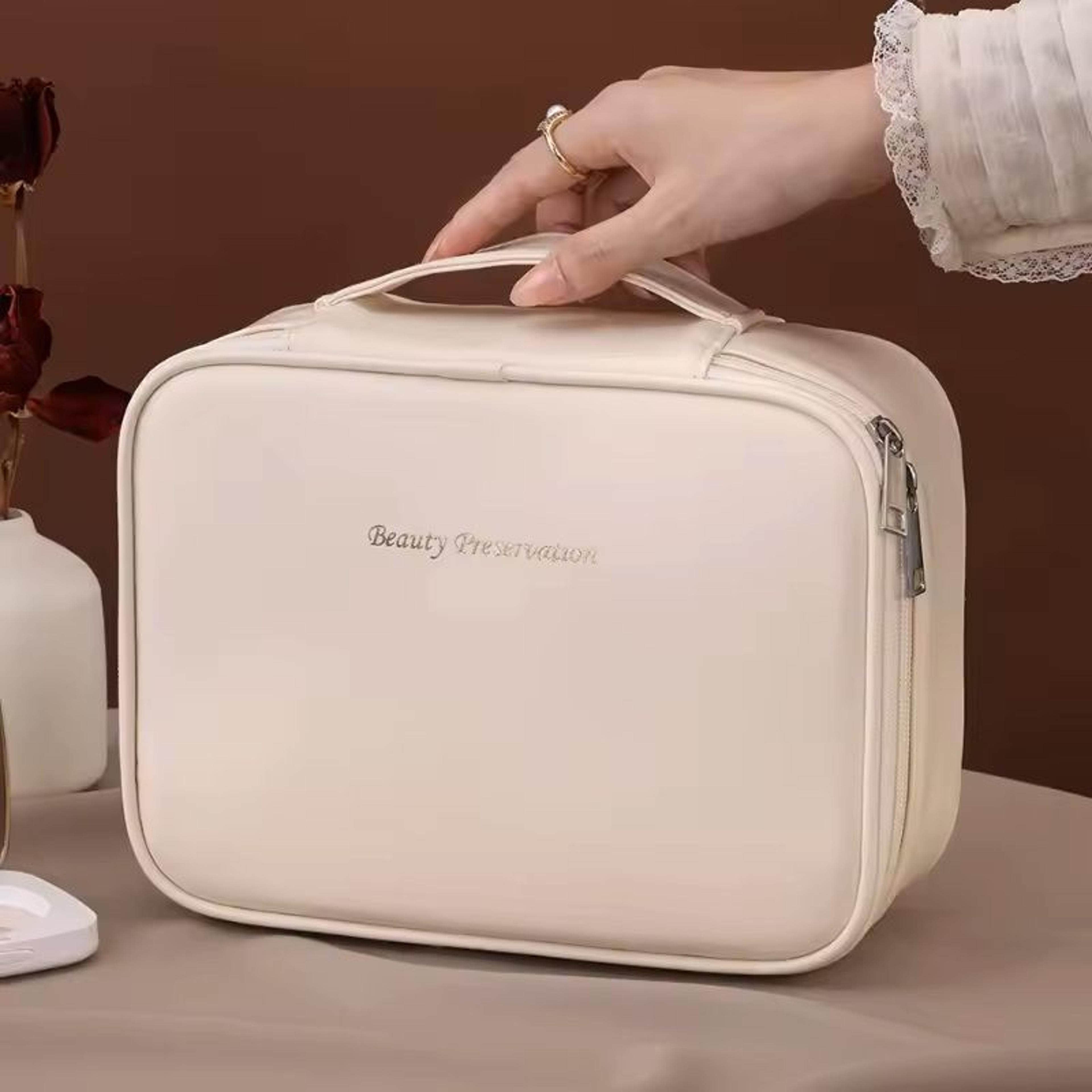 Large Capacity Travel Makeup Bag For Women Portable Toiletry Organizer Pouch 4