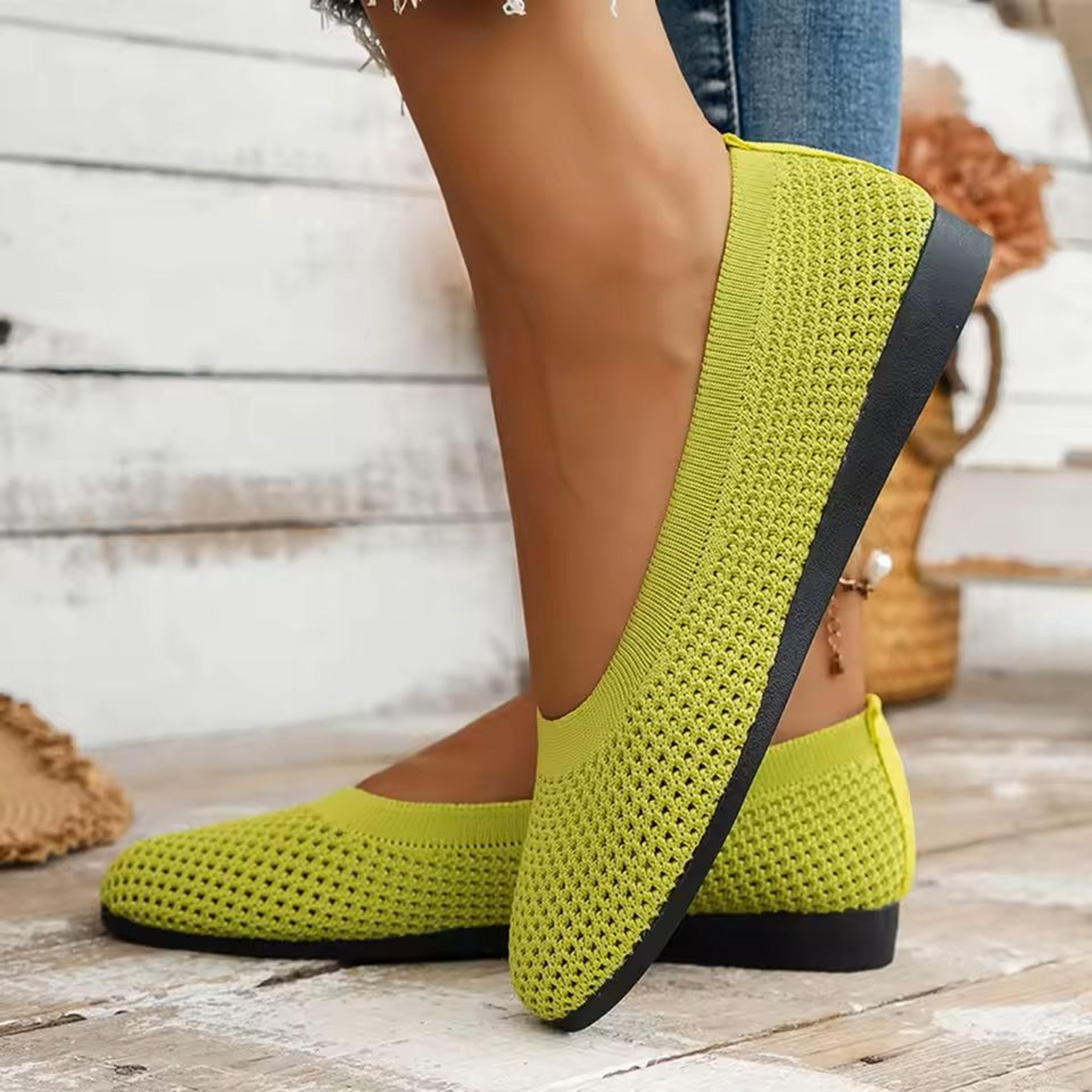 Breathable Knit Ballet Flats For Women 14