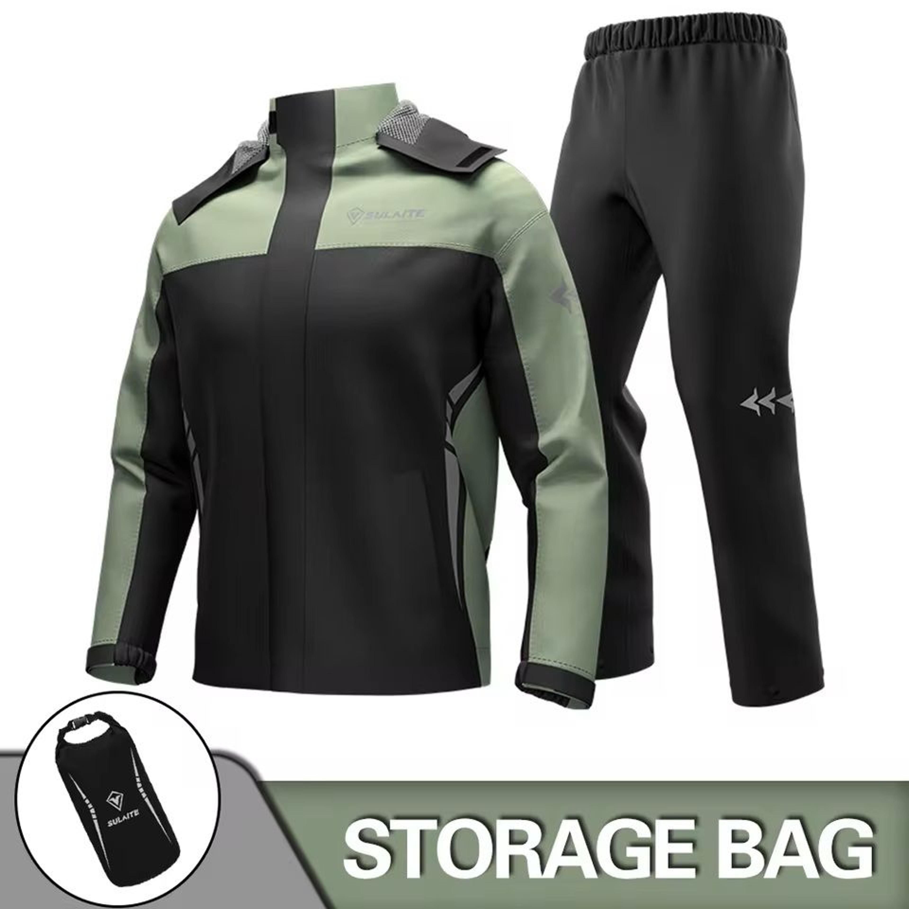 Motorcycle Rain Suit With Waterproof Jacket And Pants For Outdoor Riding 11