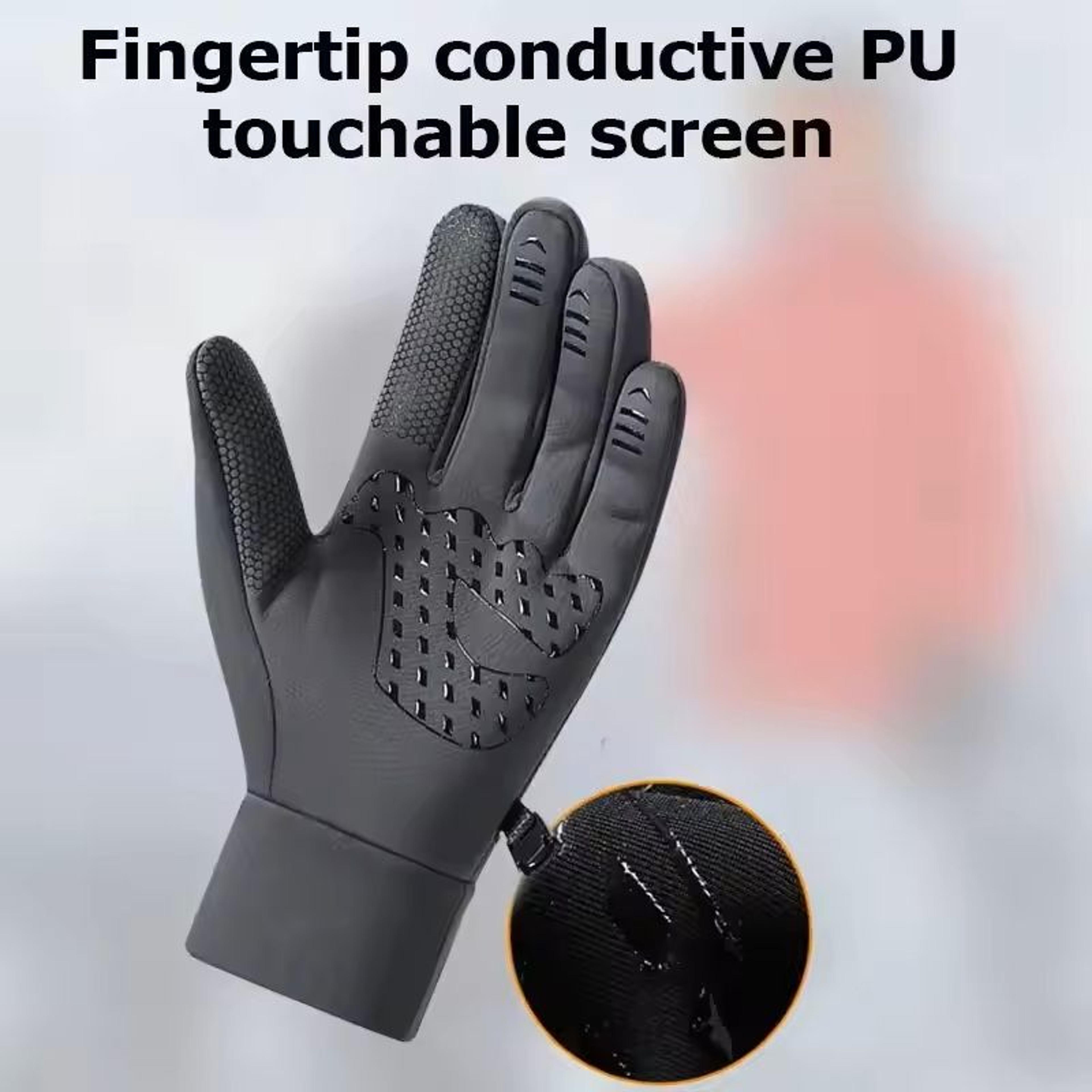Waterproof Thermal Winter Gloves For Running Cycling And Outdoor Work 4