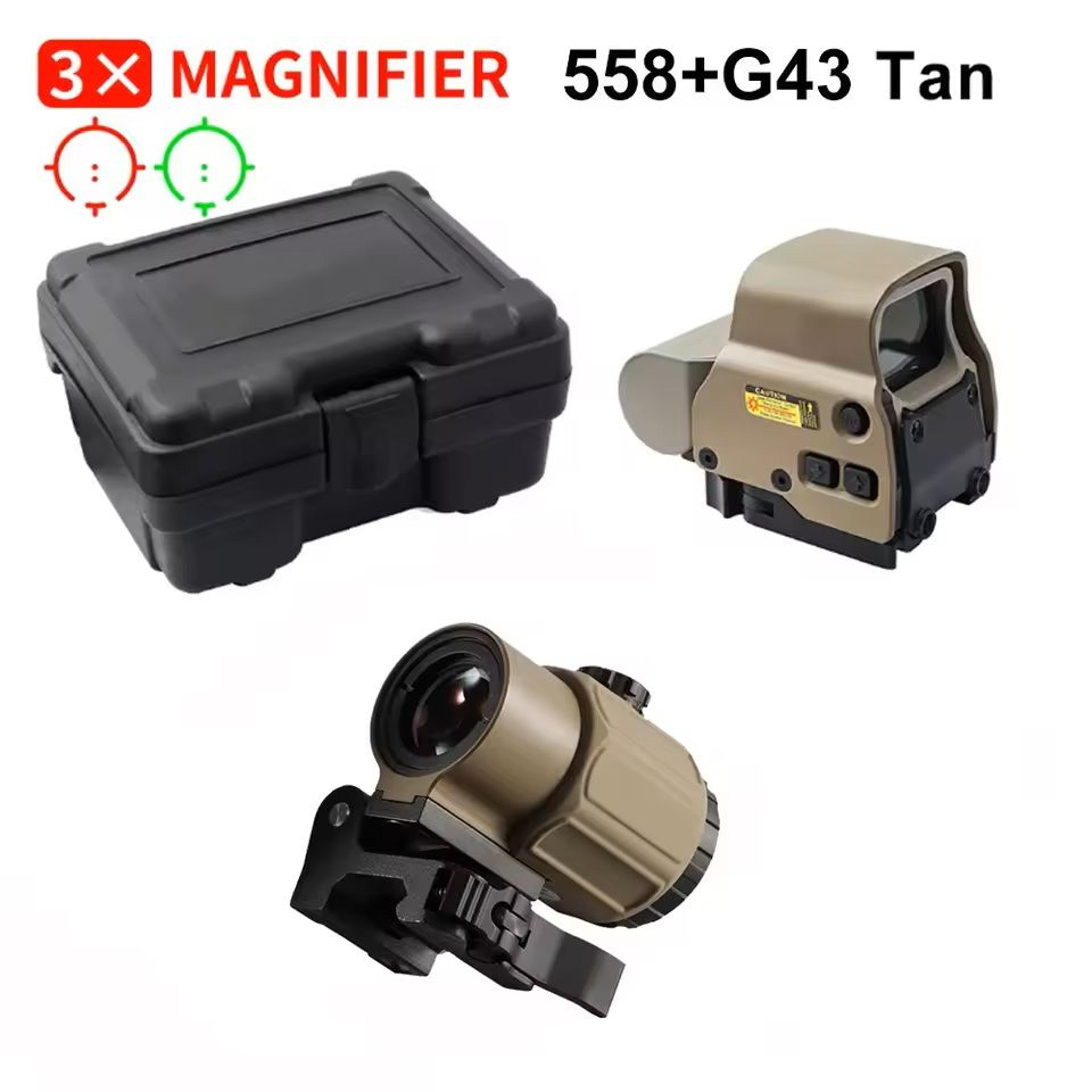 Tactical Red Dot Sight Set With 558 Holographic And GSeries Magnifier 11