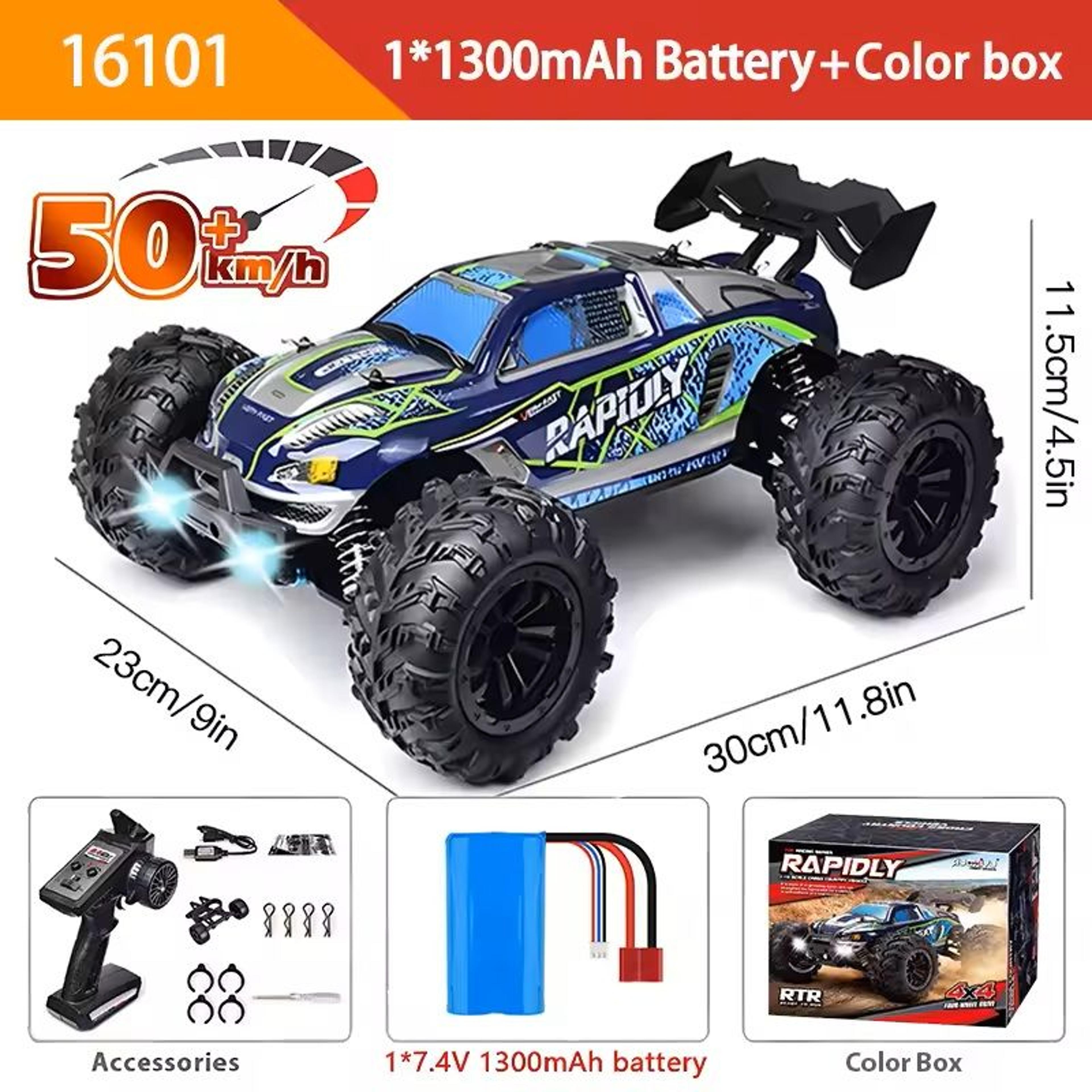 Fast 4WD RC Car With LED Headlights And 50kmh Speed 7