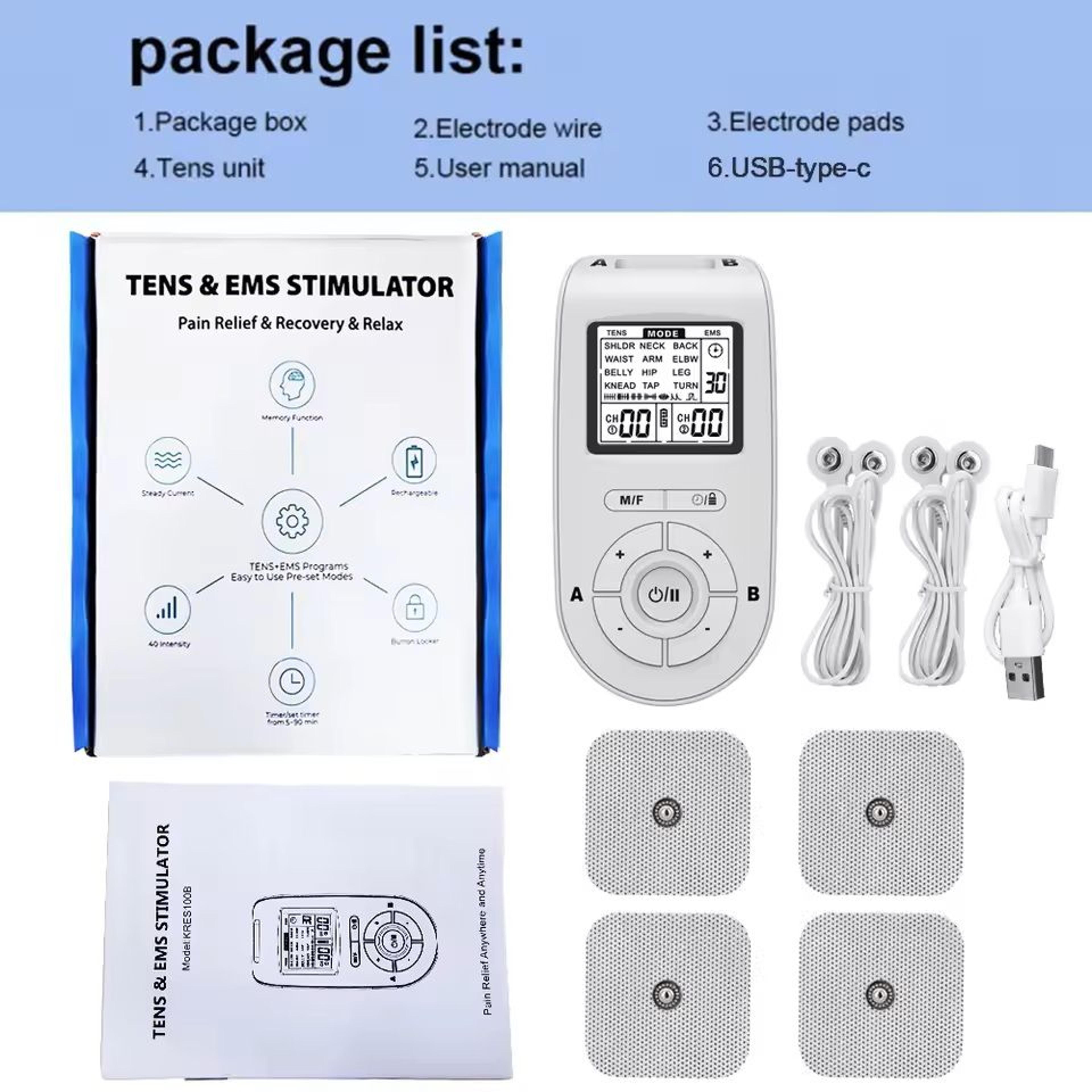 TENS EMS Physiotherapy Massager With 25 Modes And 40 Intensity Levels 5