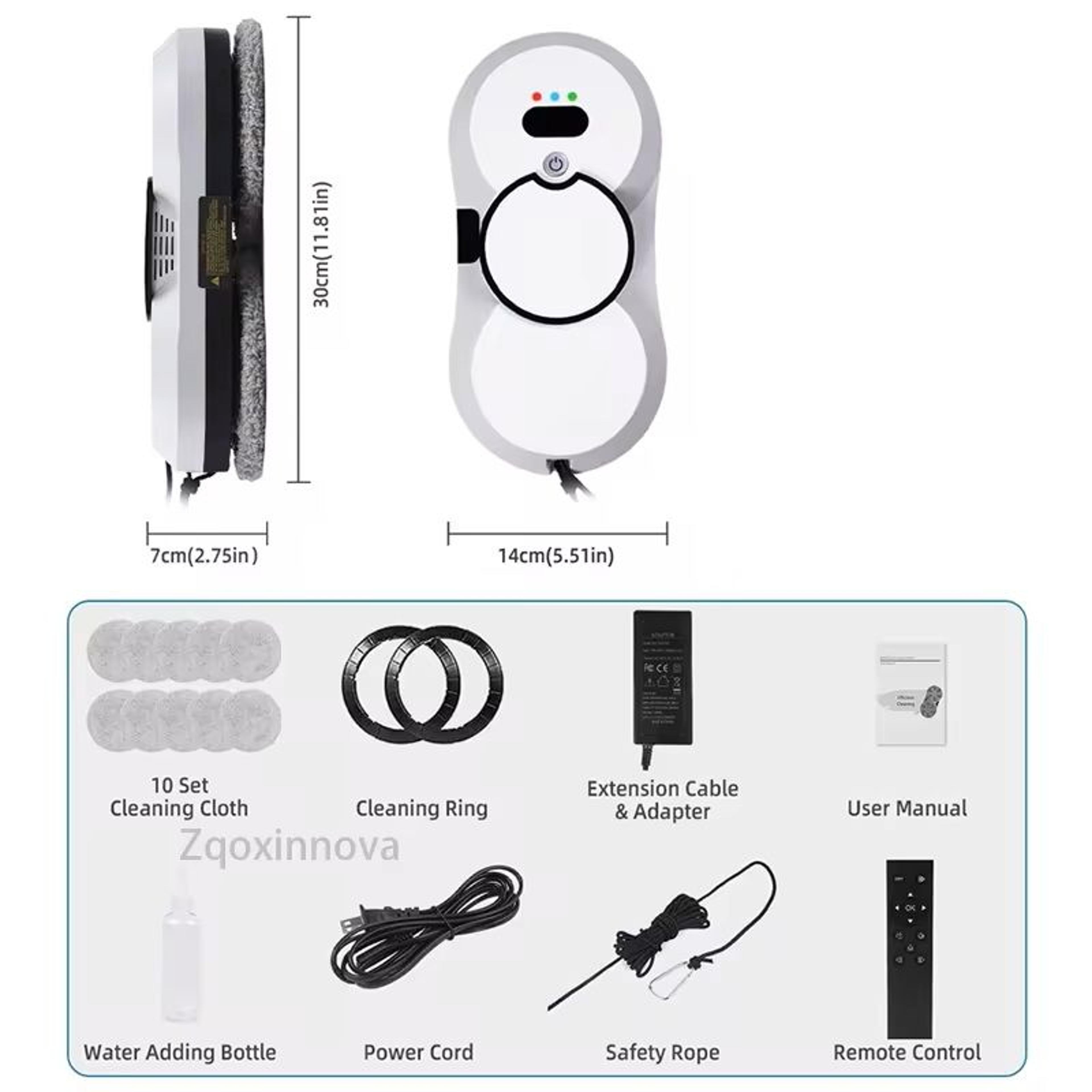 Robot Window Washer Smart Glass Cleaning Vacuum With UPS Power 6