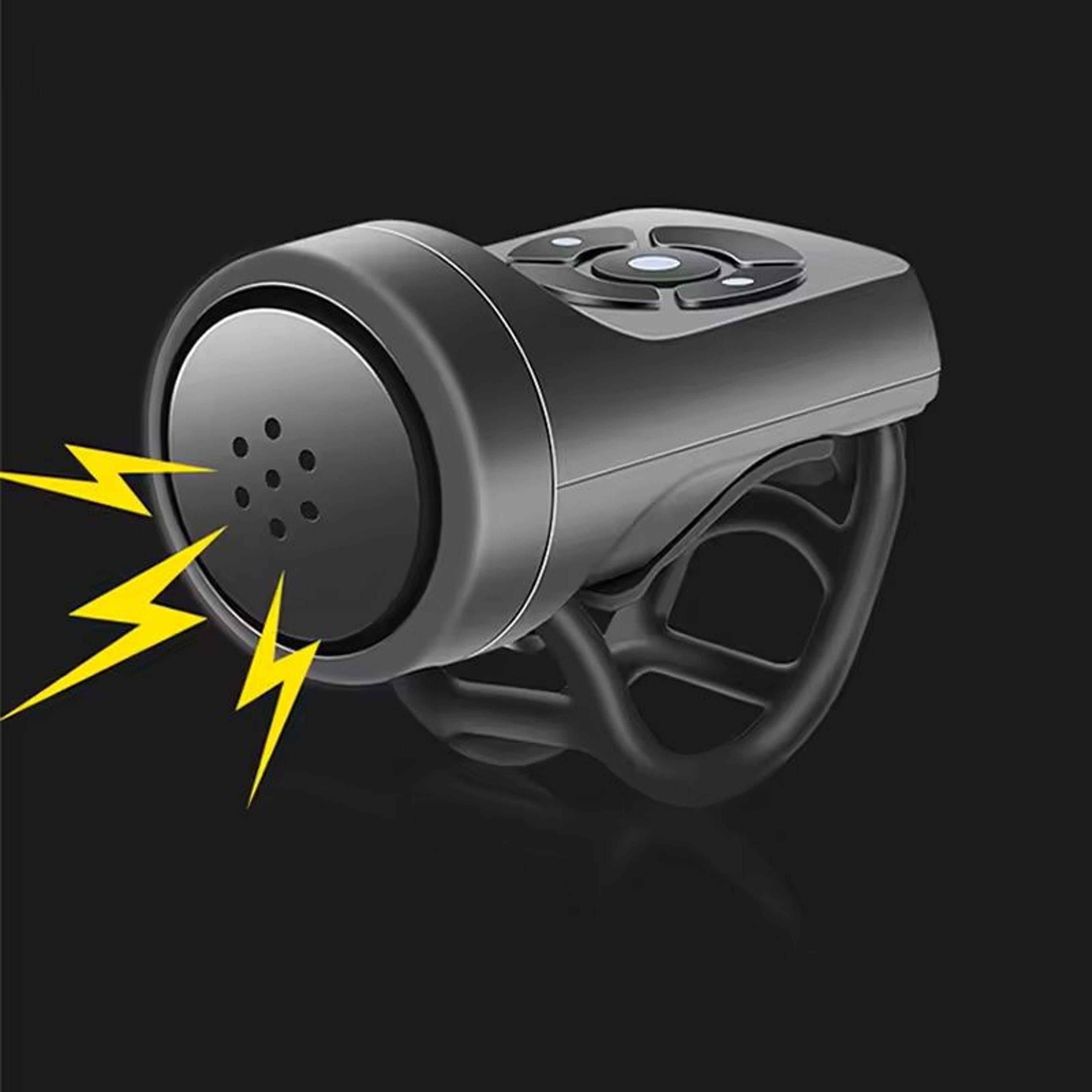 USB Rechargeable Electric Bike Bell With AntiTheft Alarm 6