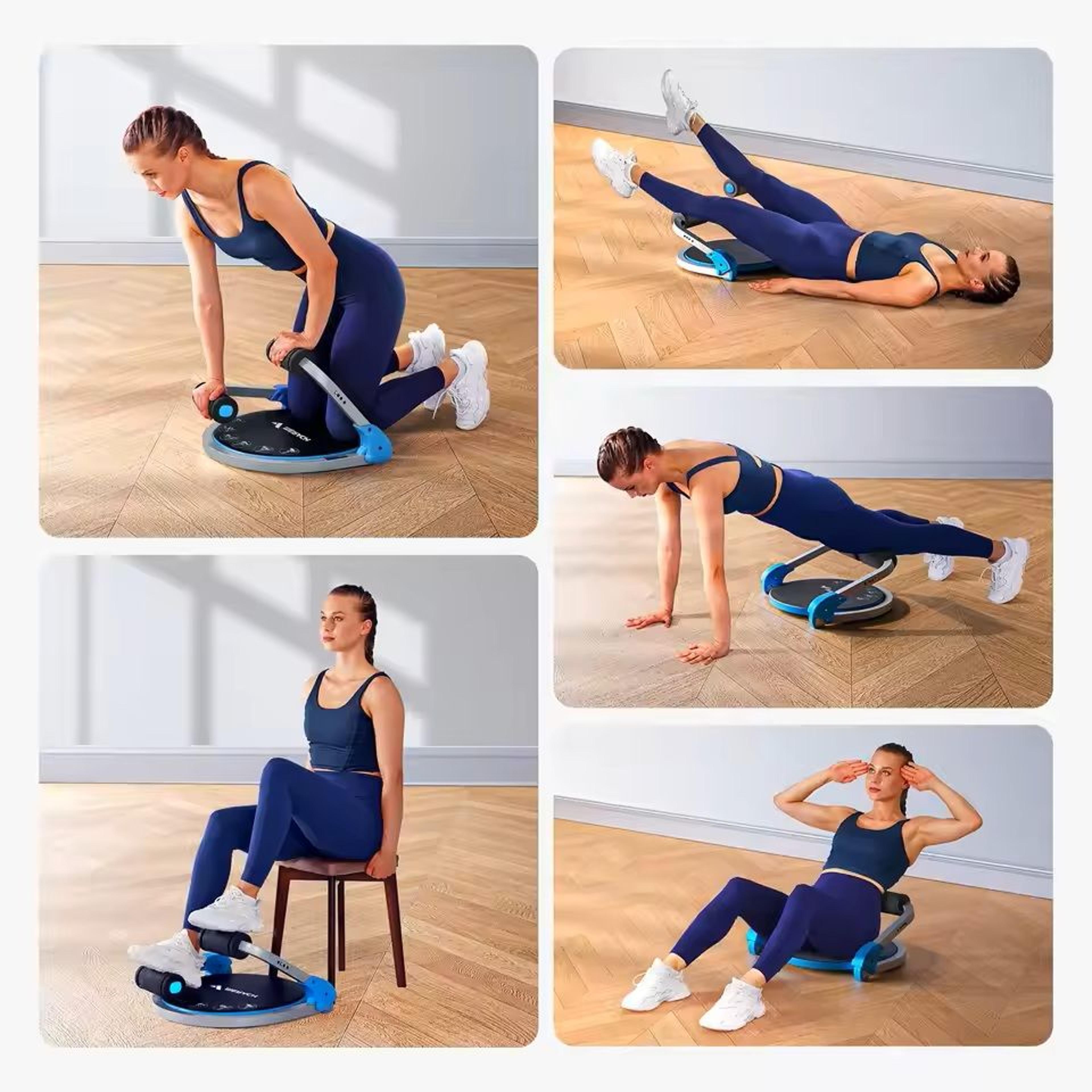 Adjustable Resistance Ab Workout Machine With Automatic Rebound 3
