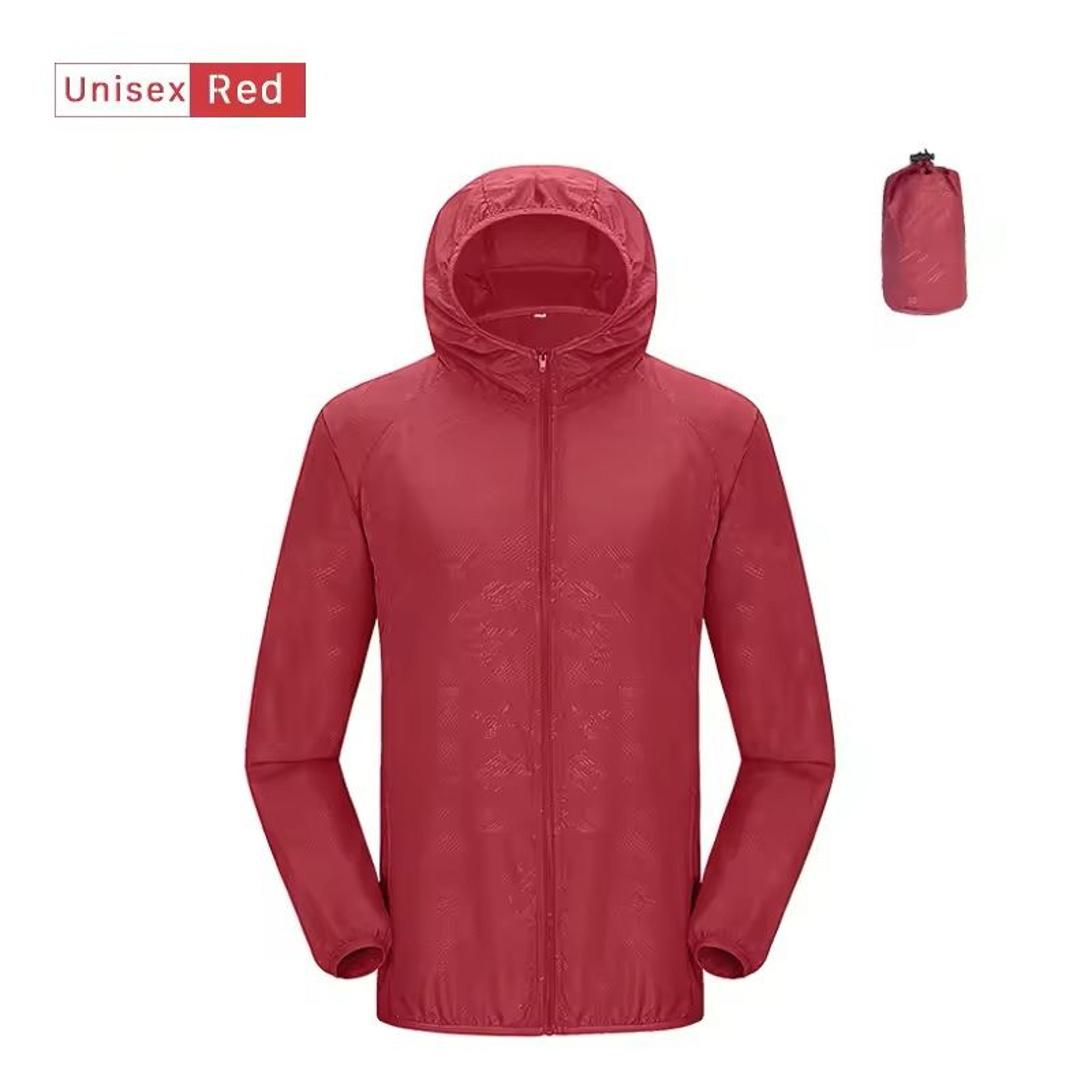 Lightweight Waterproof Camping Jacket With Hood And Pocket 16