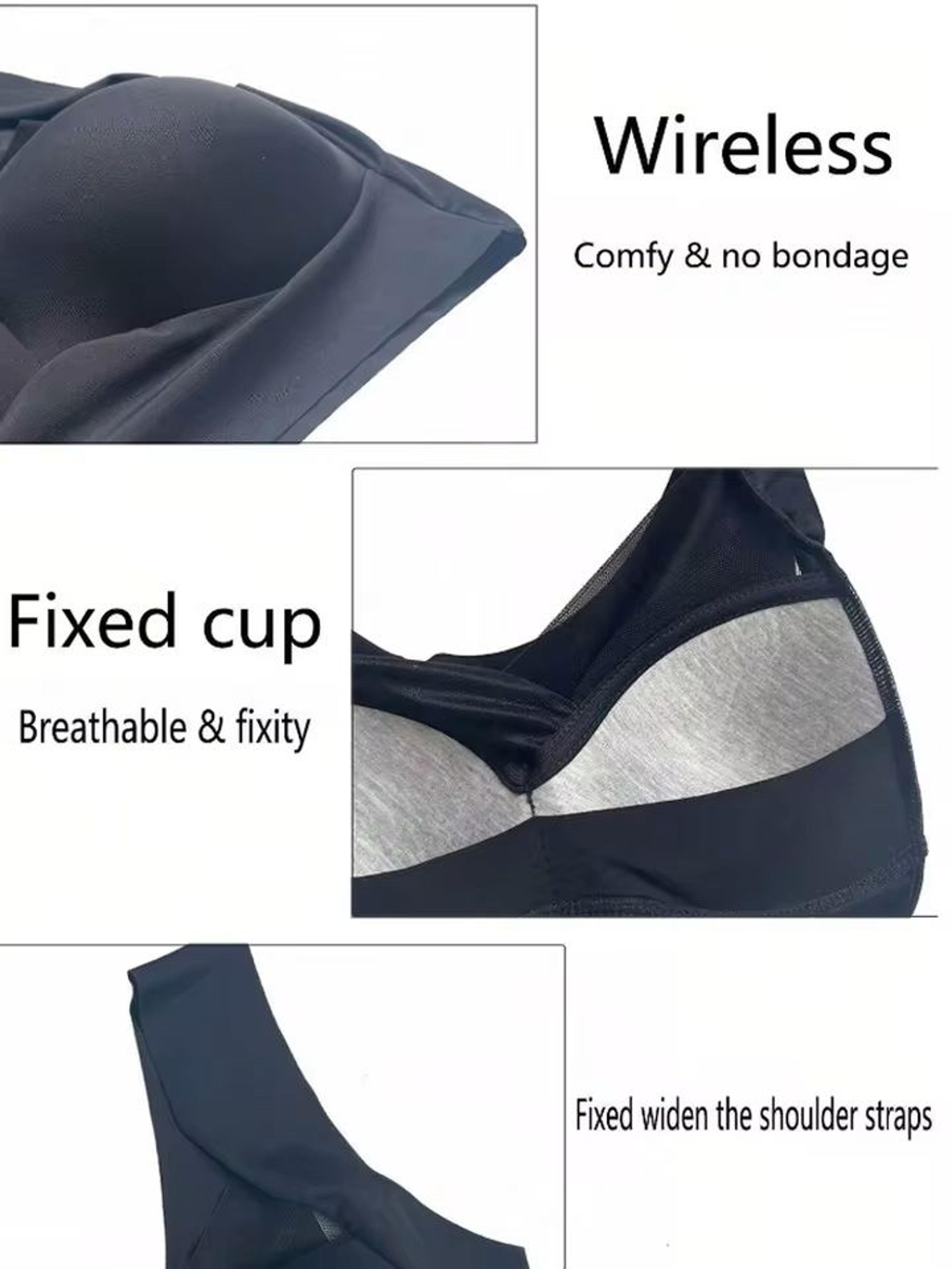 3 Pack Plus Size Seamless Lace Sports Bras 4