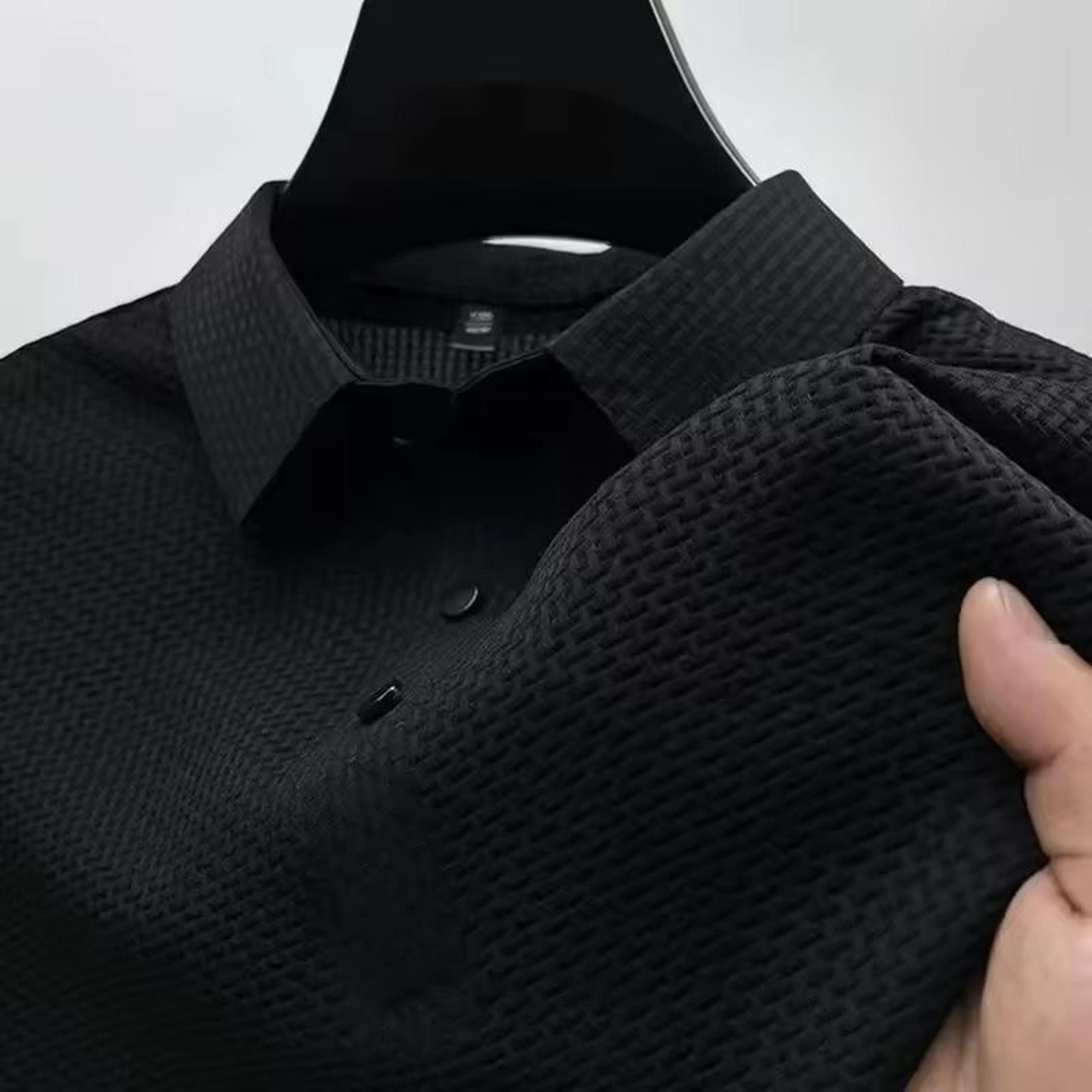 Mens Short Sleeve Cotton Polo Shirt Lightweight Casual Top 6