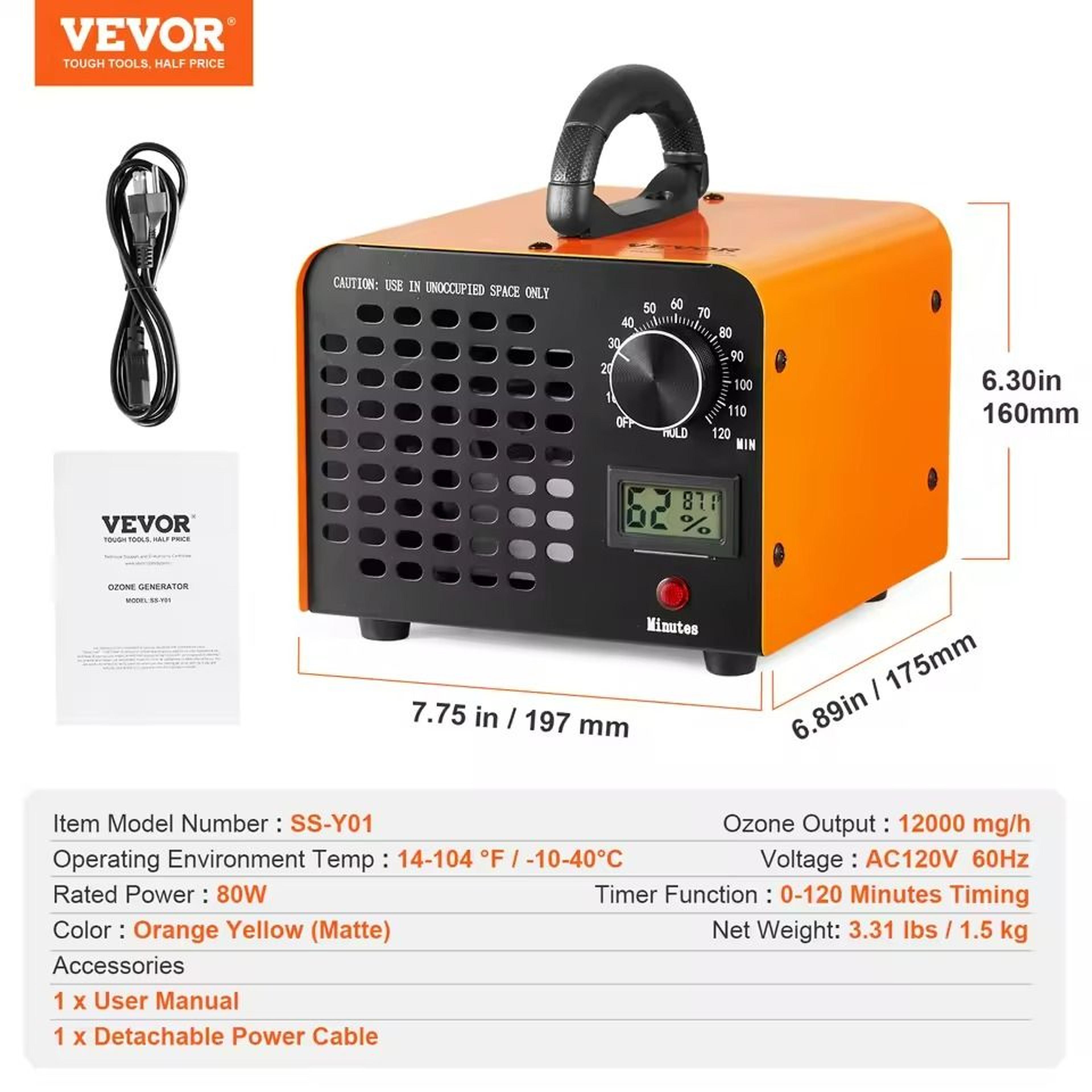 HighCapacity Ozone Generator Machine For Odor Removal And Air Purification 7
