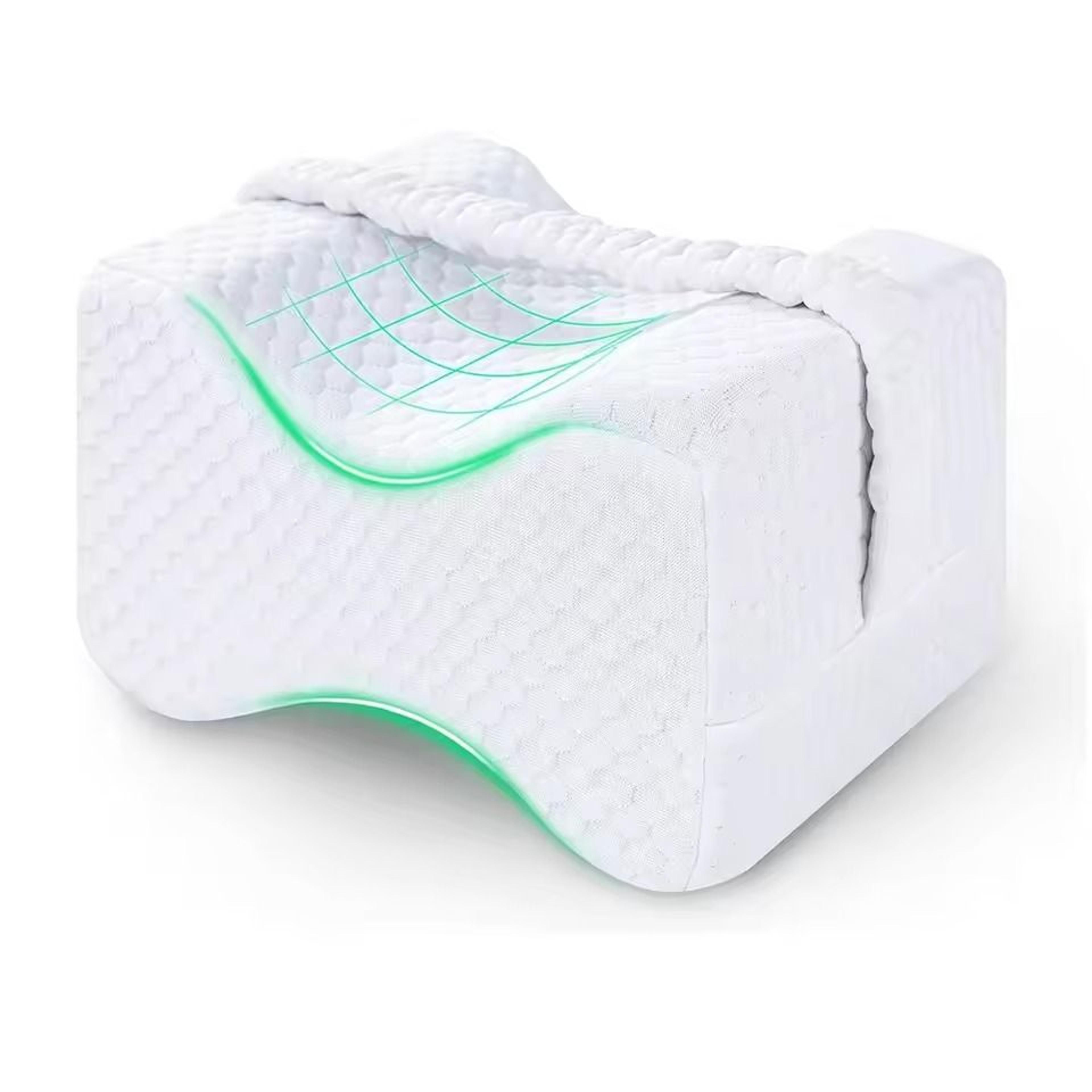 Memory Foam Knee Pillow With Adjustable Strap For Side Sleepers And Hip Pain Relief 7
