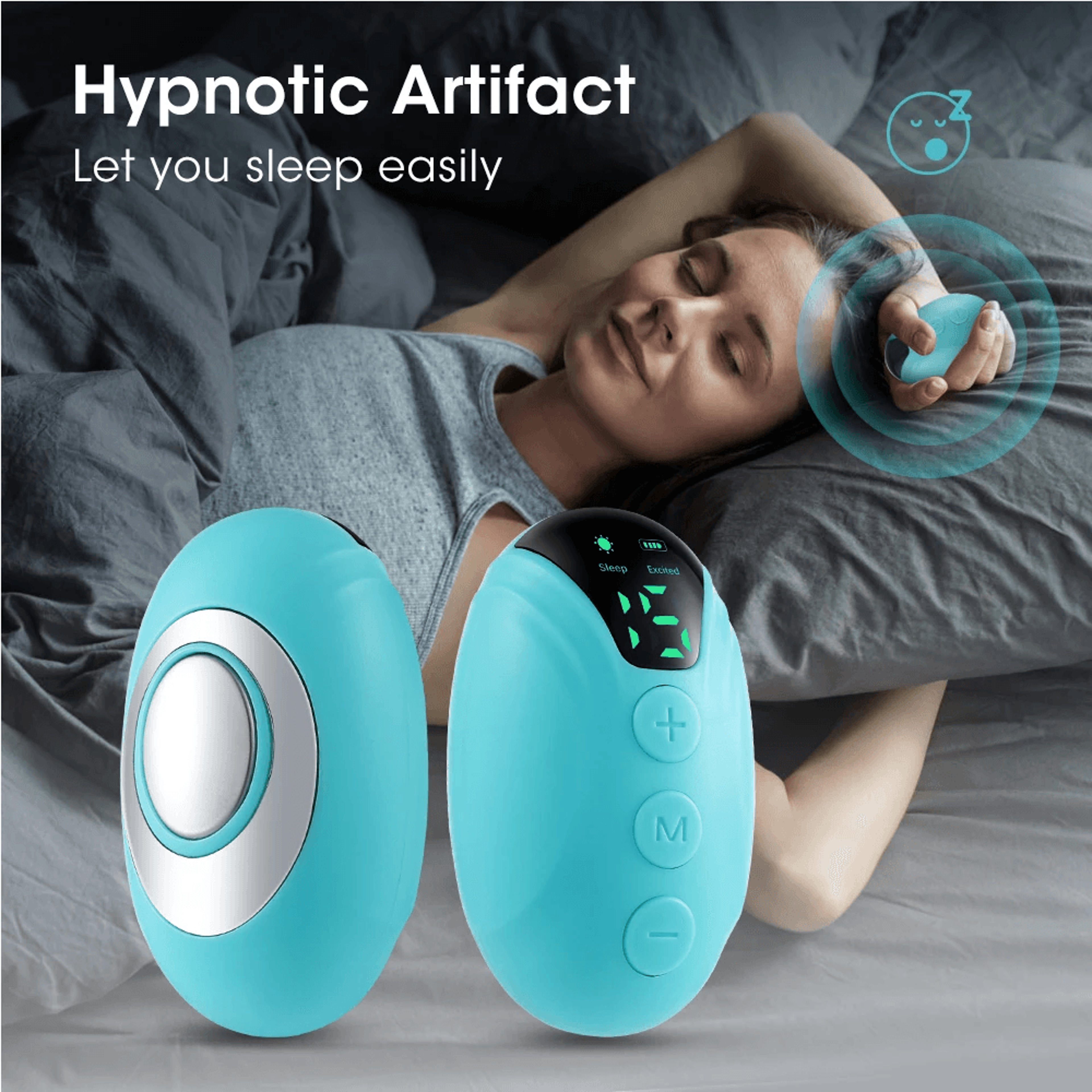 microcurrent handheld sleep aid device for anxiety and stress relief