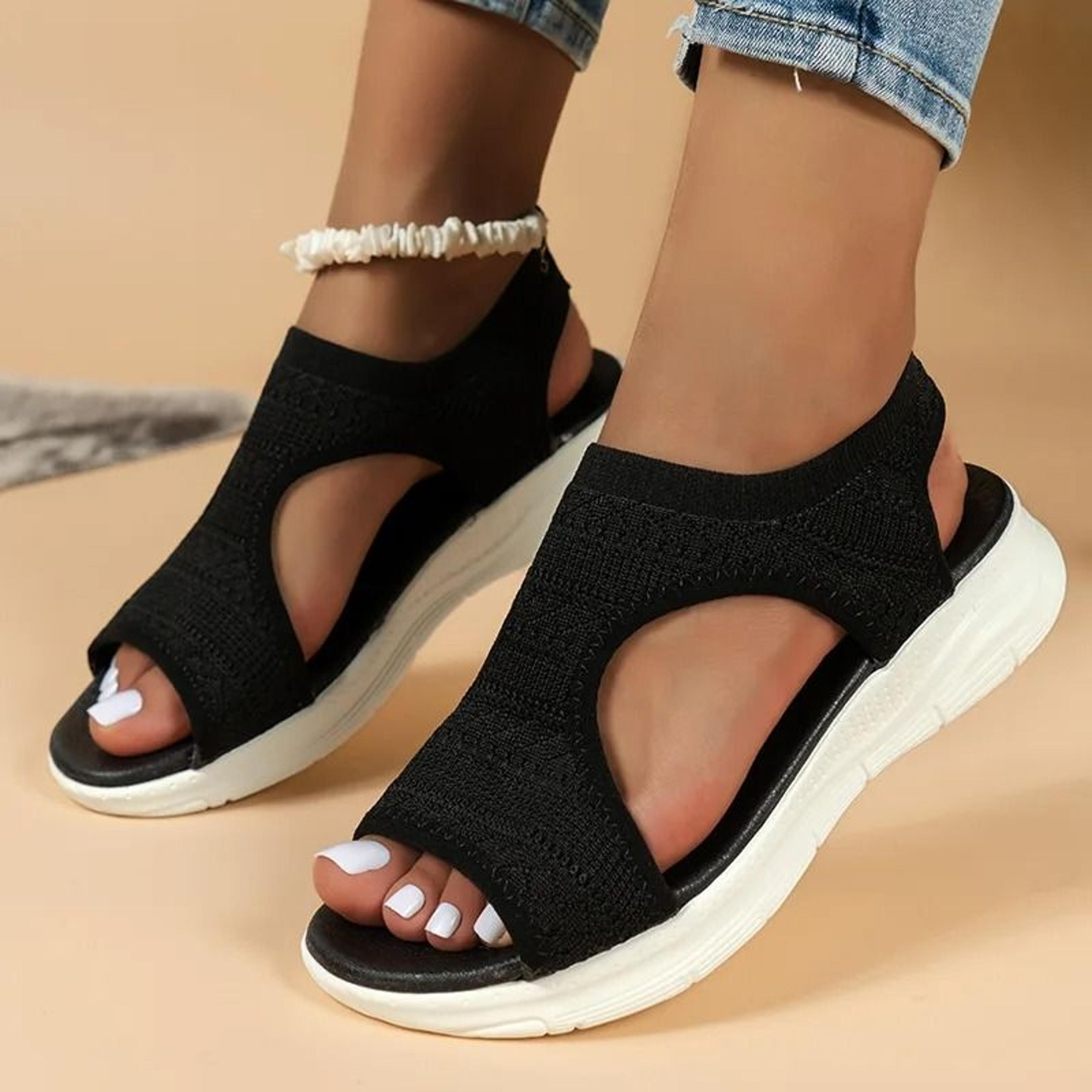Mesh Platform Wedge Sandals For Women 7