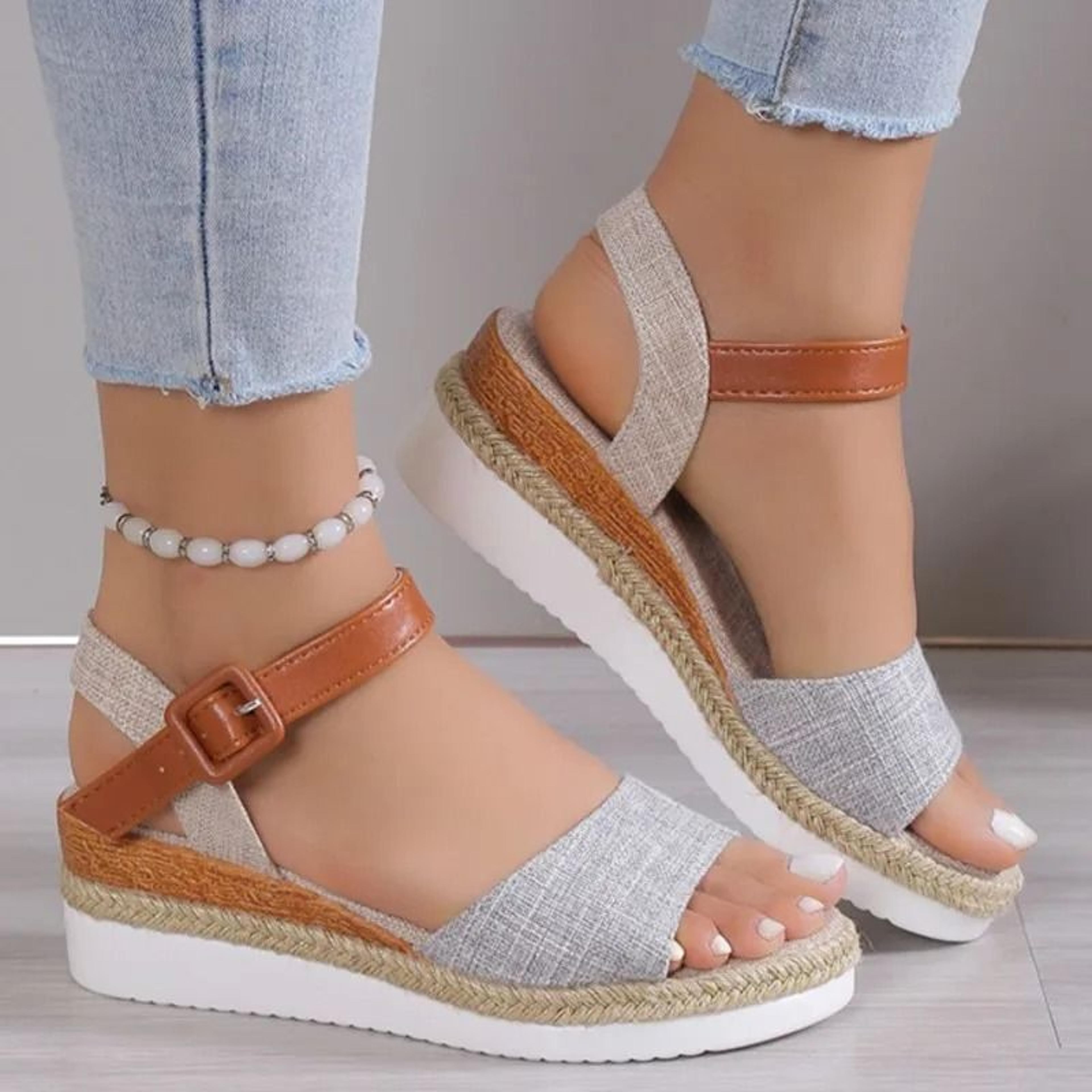 Womens Summer Wedge Sandals With Soft Sole And Plus Size Comfort 7
